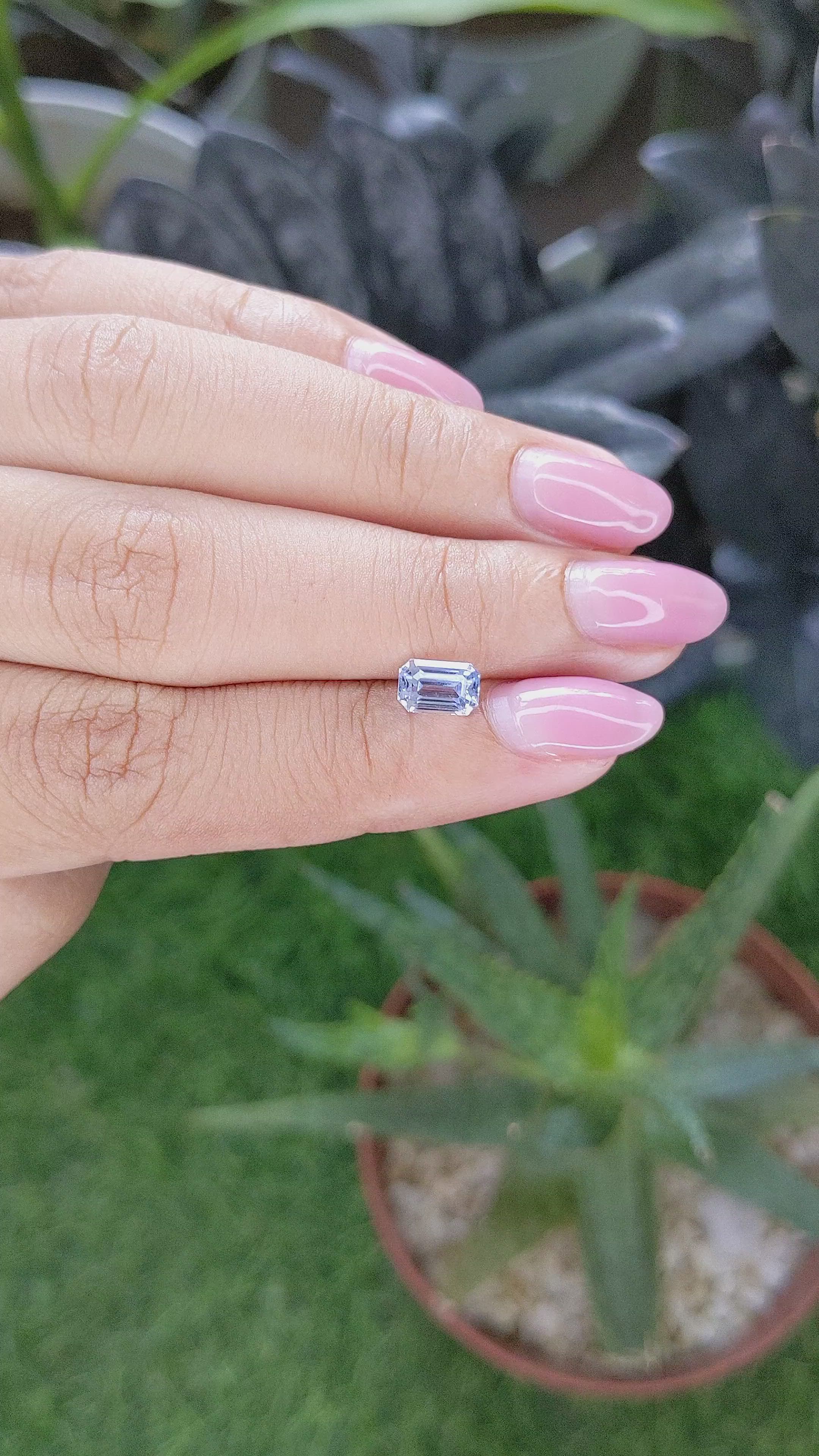1.22 Ct. Blue Sapphire from Ceylon (Sri Lanka) Size Video