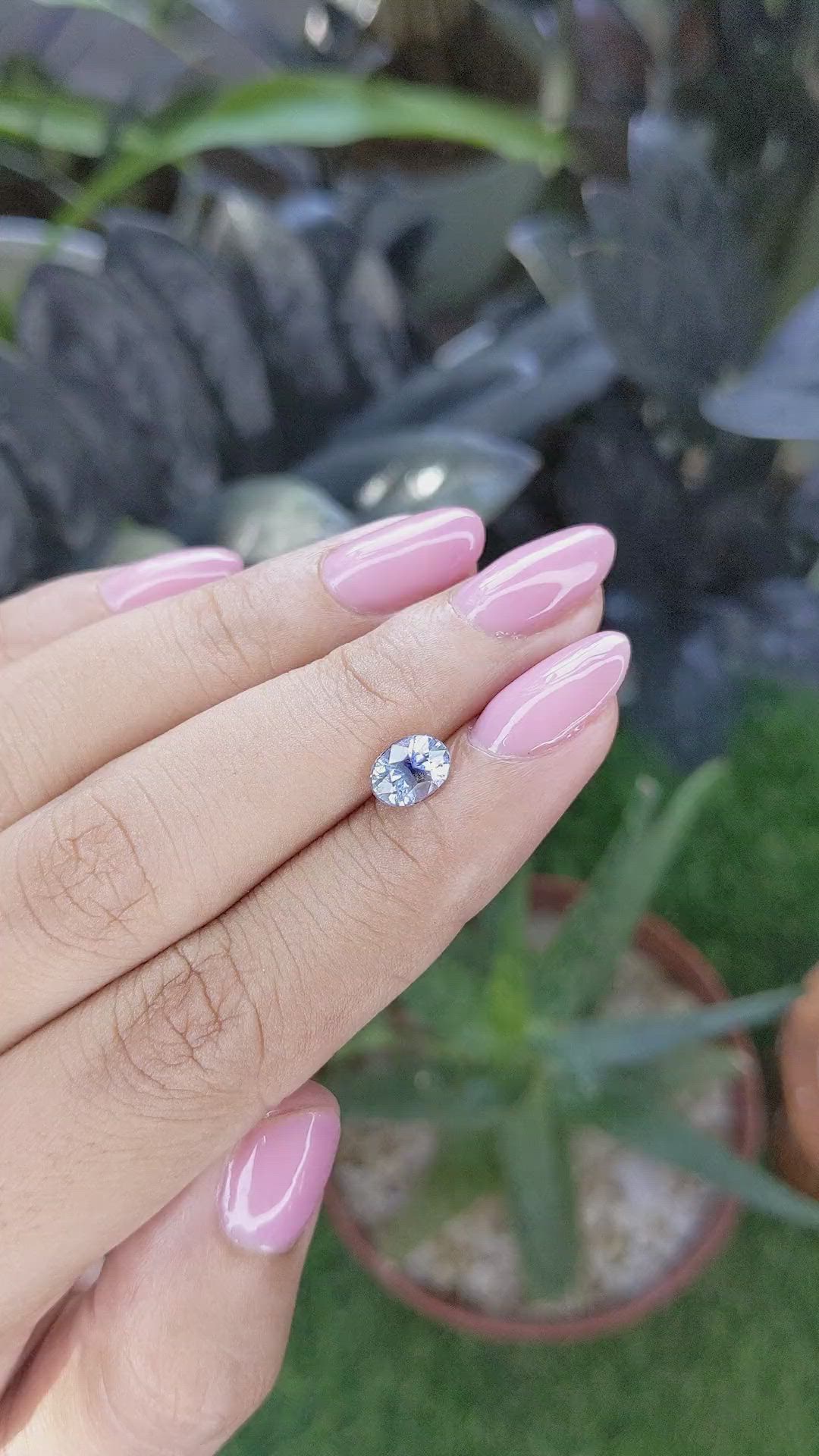 1.17 Ct. Bi Color / Parti Sapphire from Ceylon (Sri Lanka) Size Video
