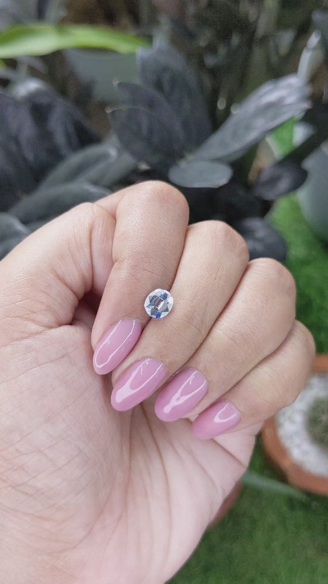 1.17 Ct. Bi Color / Parti Sapphire from Ceylon (Sri Lanka) Size Video