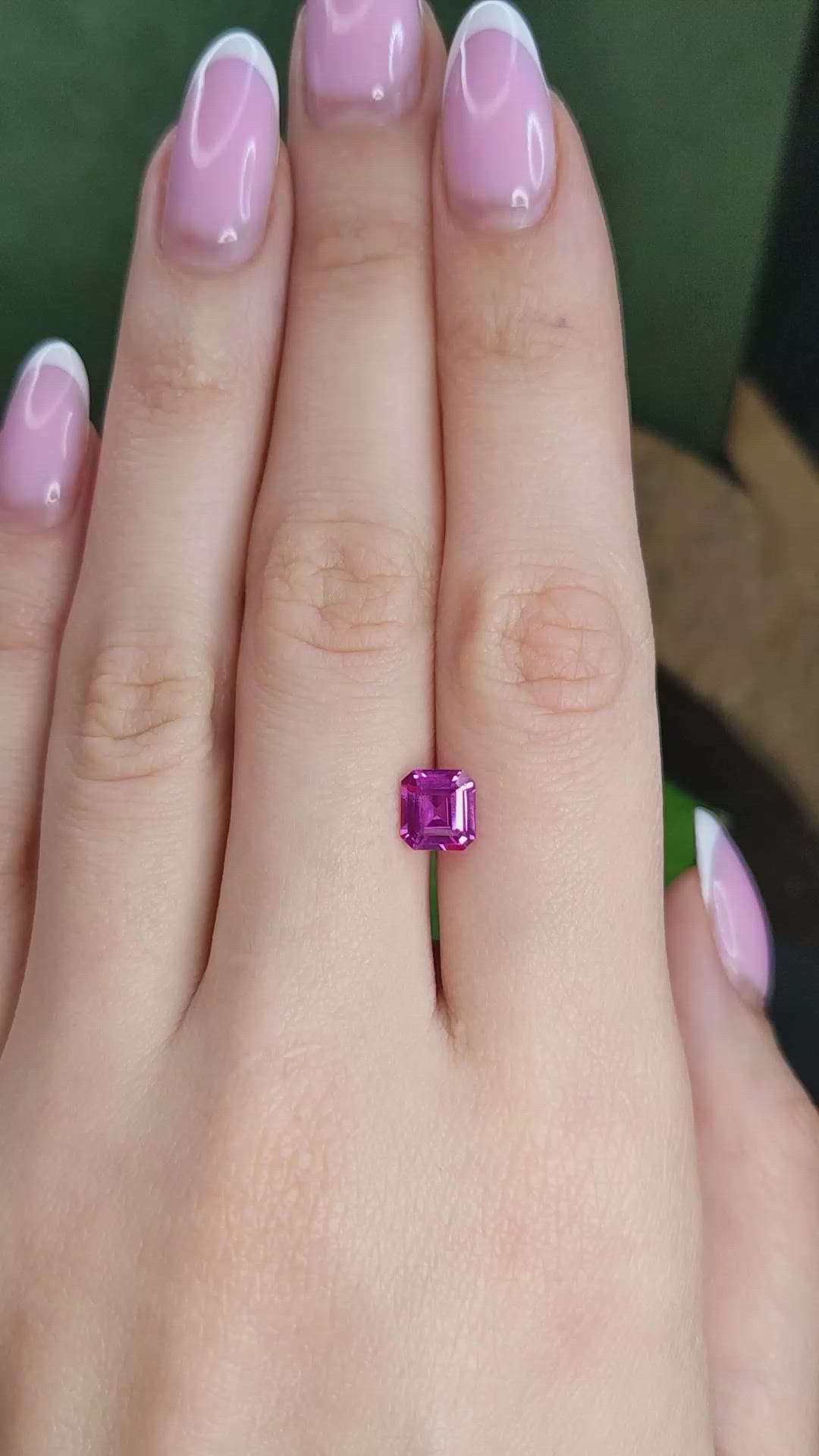 1.44 Ct. Pink Sapphire from Ceylon (Sri Lanka) Size Video