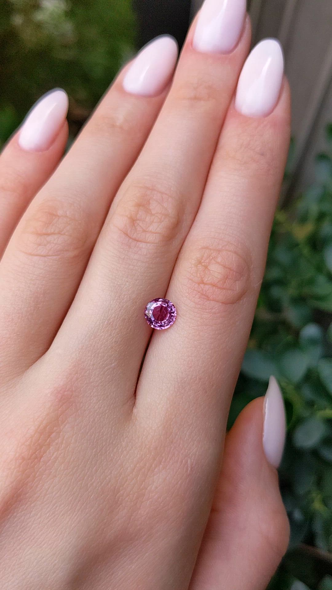 1.28 Ct. Pink Sapphire from Ceylon (Sri Lanka) Size Video