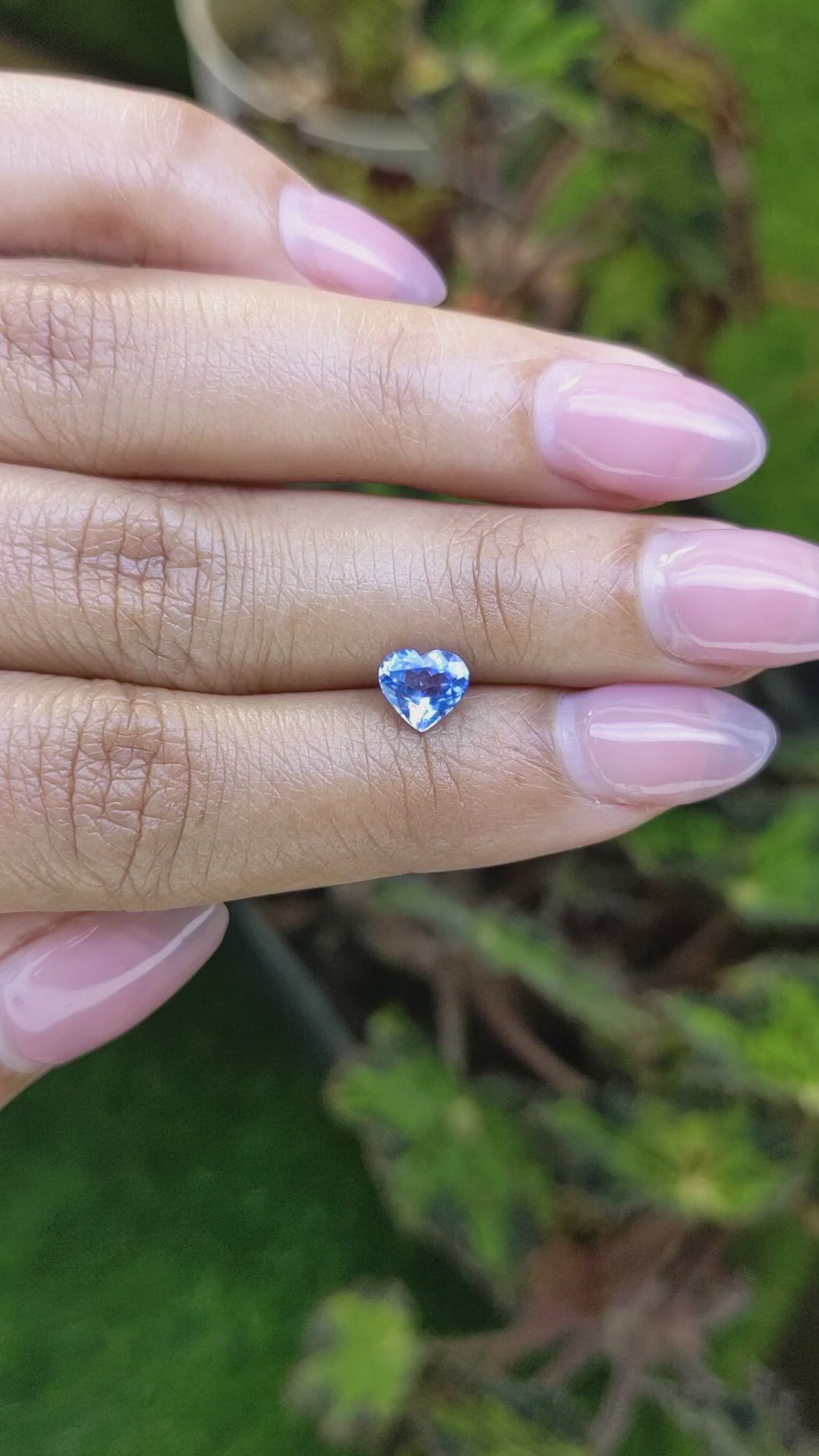 1.02 Ct. Blue Sapphire from Ceylon (Sri Lanka) Size Video
