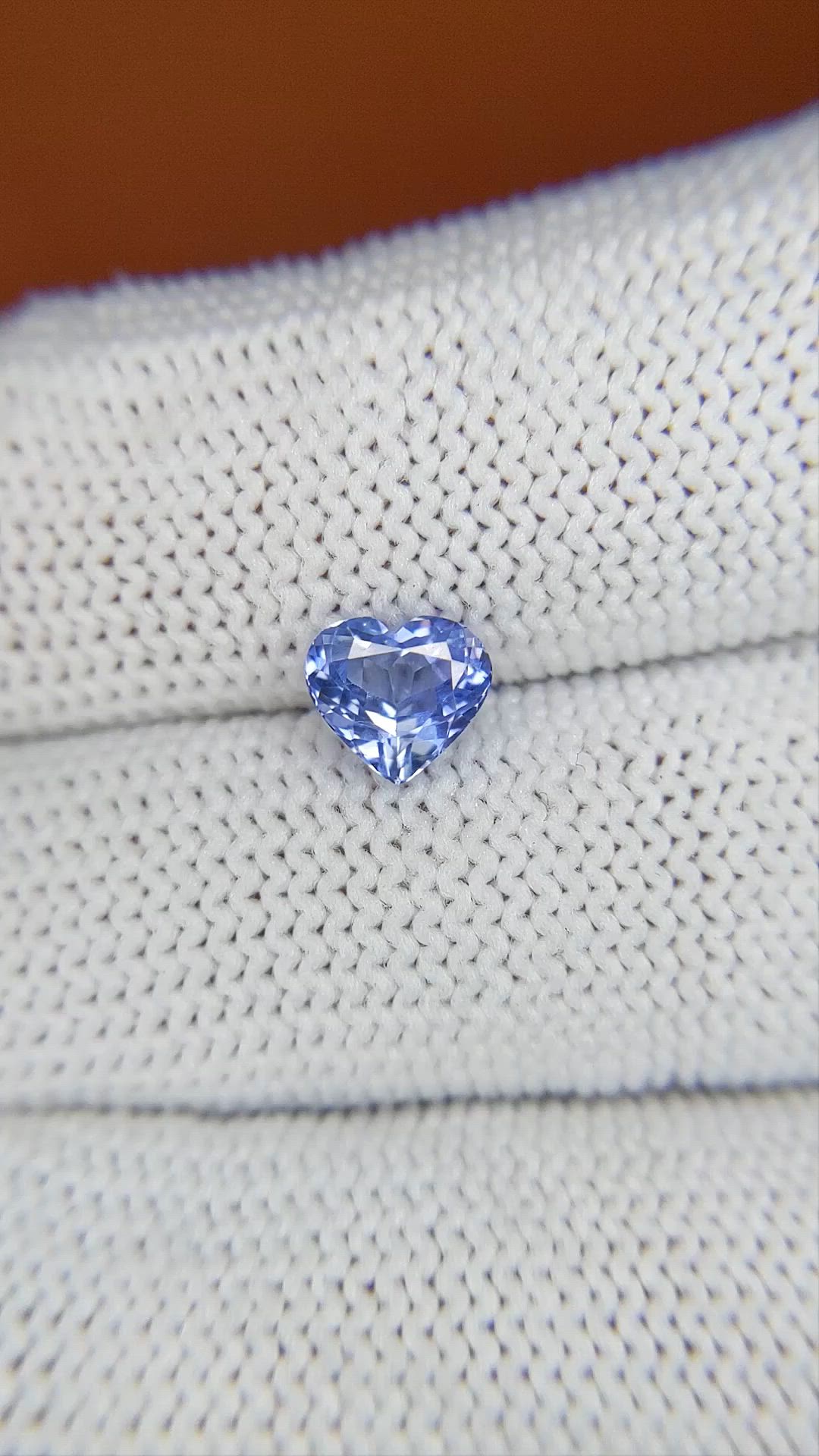 1.02 Ct. Blue Sapphire from Ceylon (Sri Lanka) Size Video