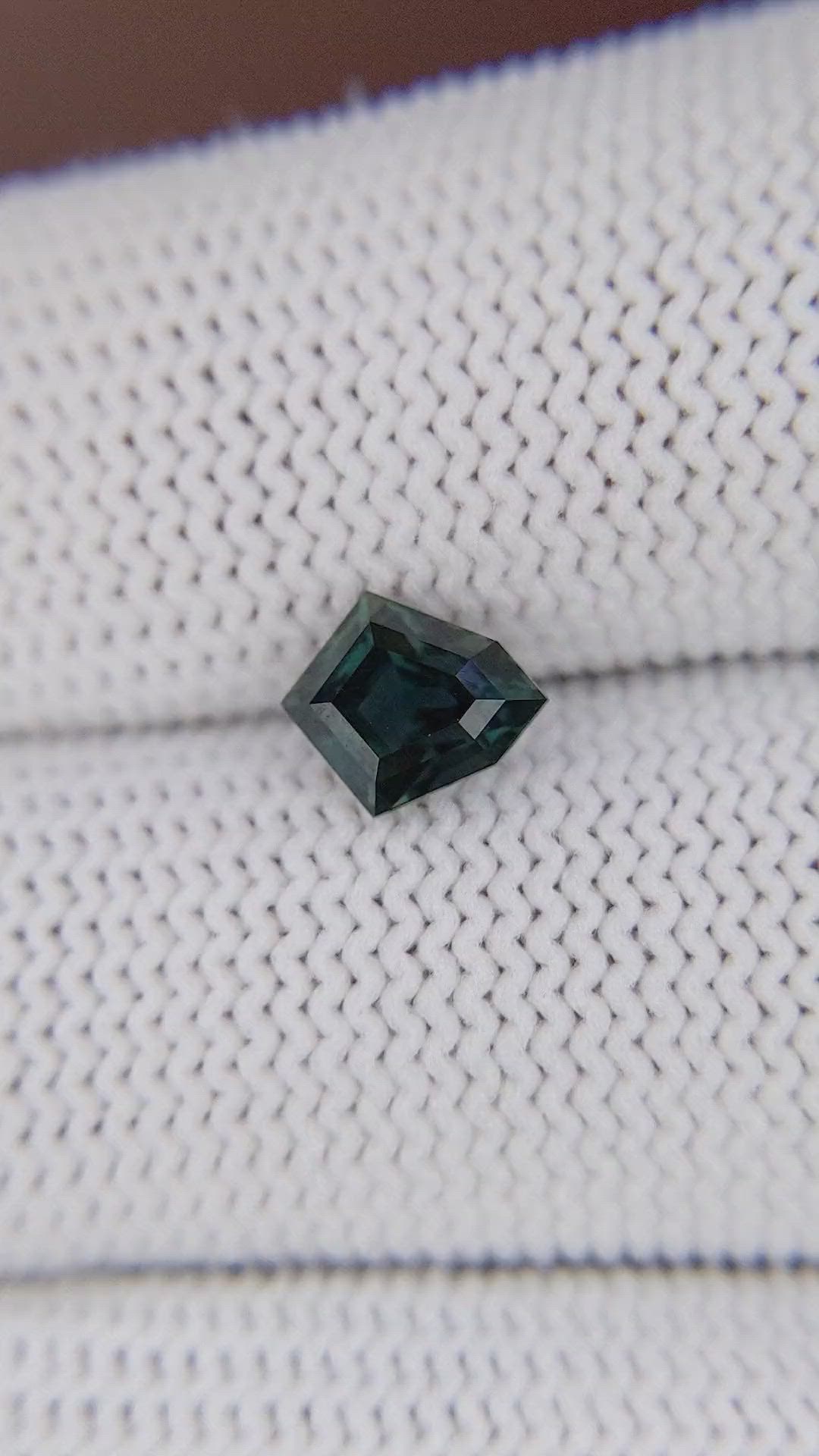 1.29 Ct. Bluish Green Sapphire from Tanzania Size Video