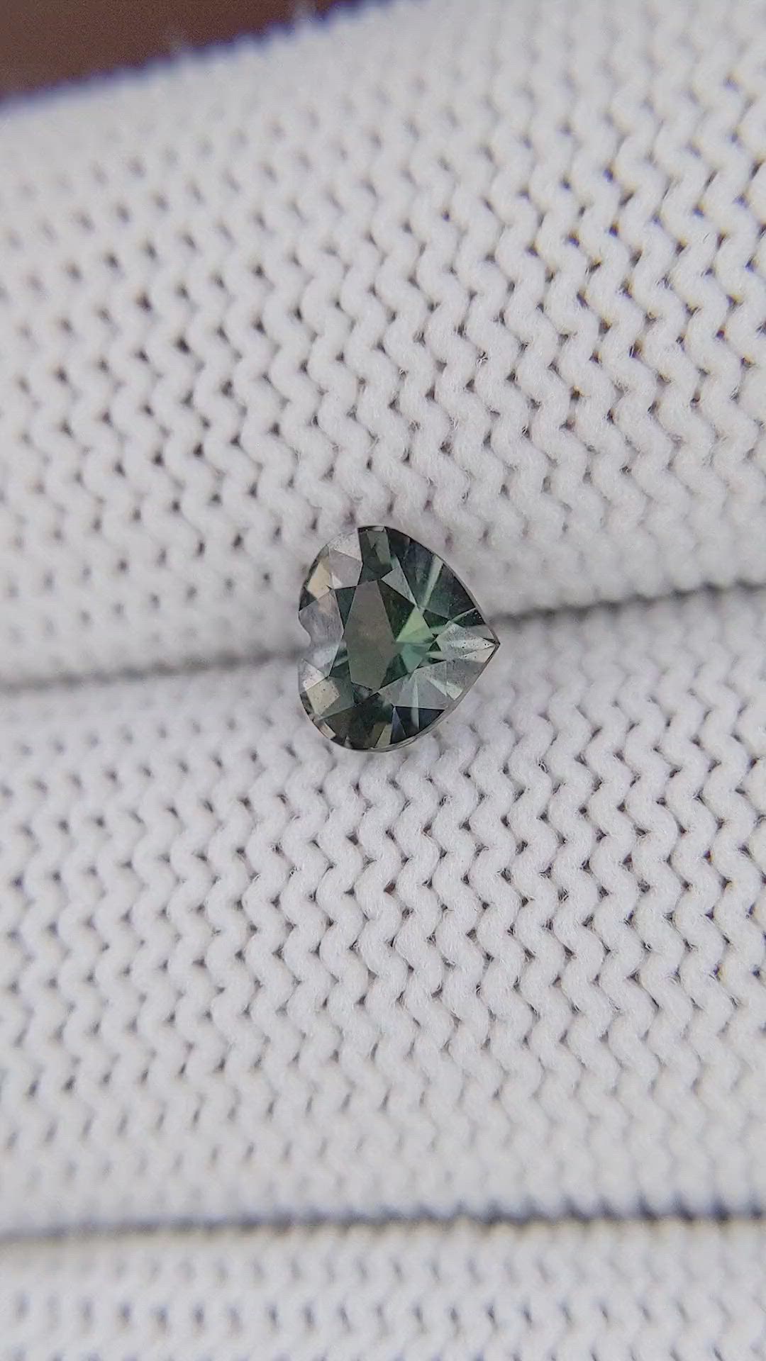 1.08 Ct. Bluish Green Sapphire from Tanzania Size Video