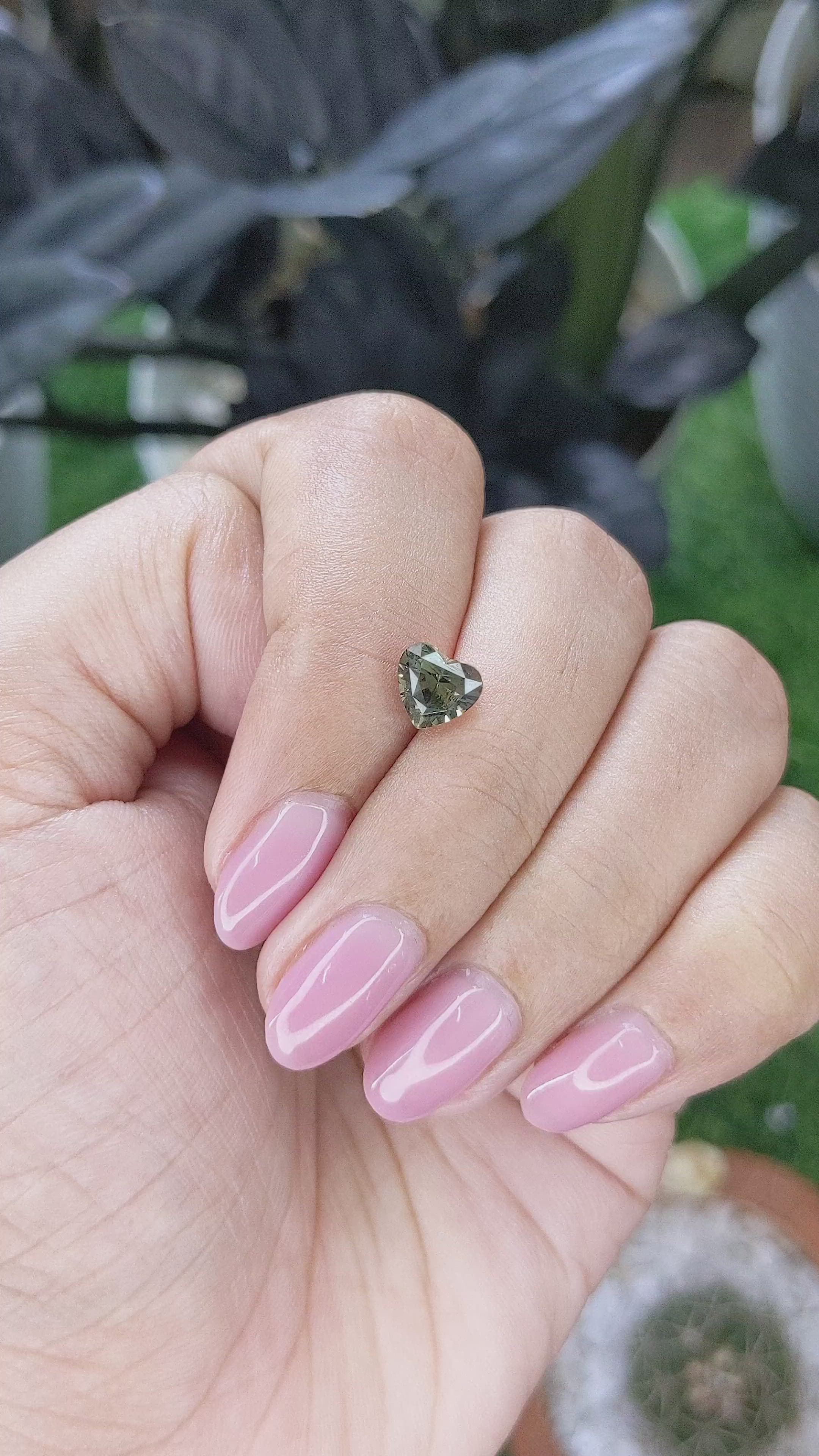 1.64 Ct. Yellowish Green Sapphire from Tanzania Size Video