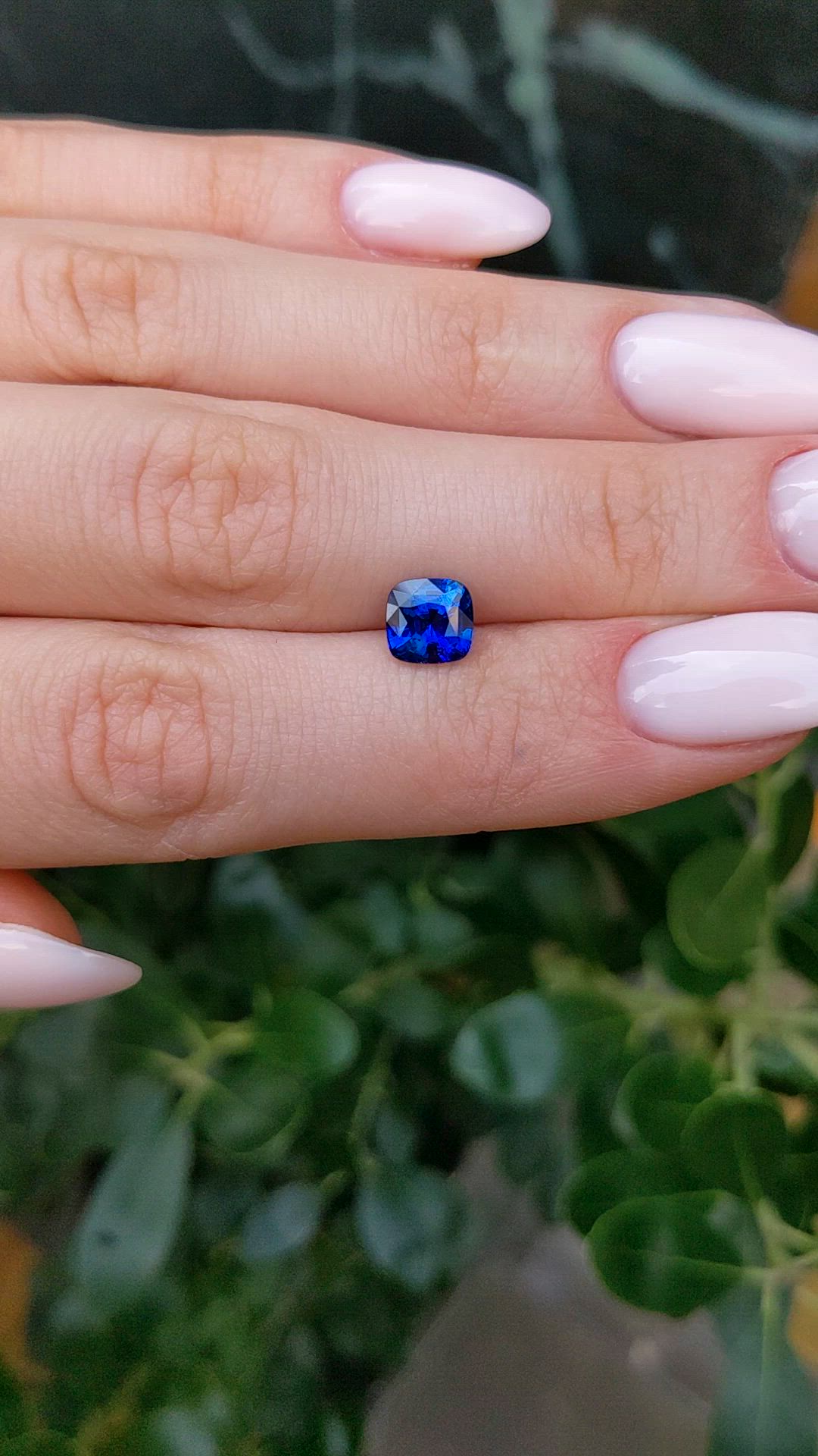 1.74 Ct. Blue Sapphire from Ceylon (Sri Lanka) Size Video