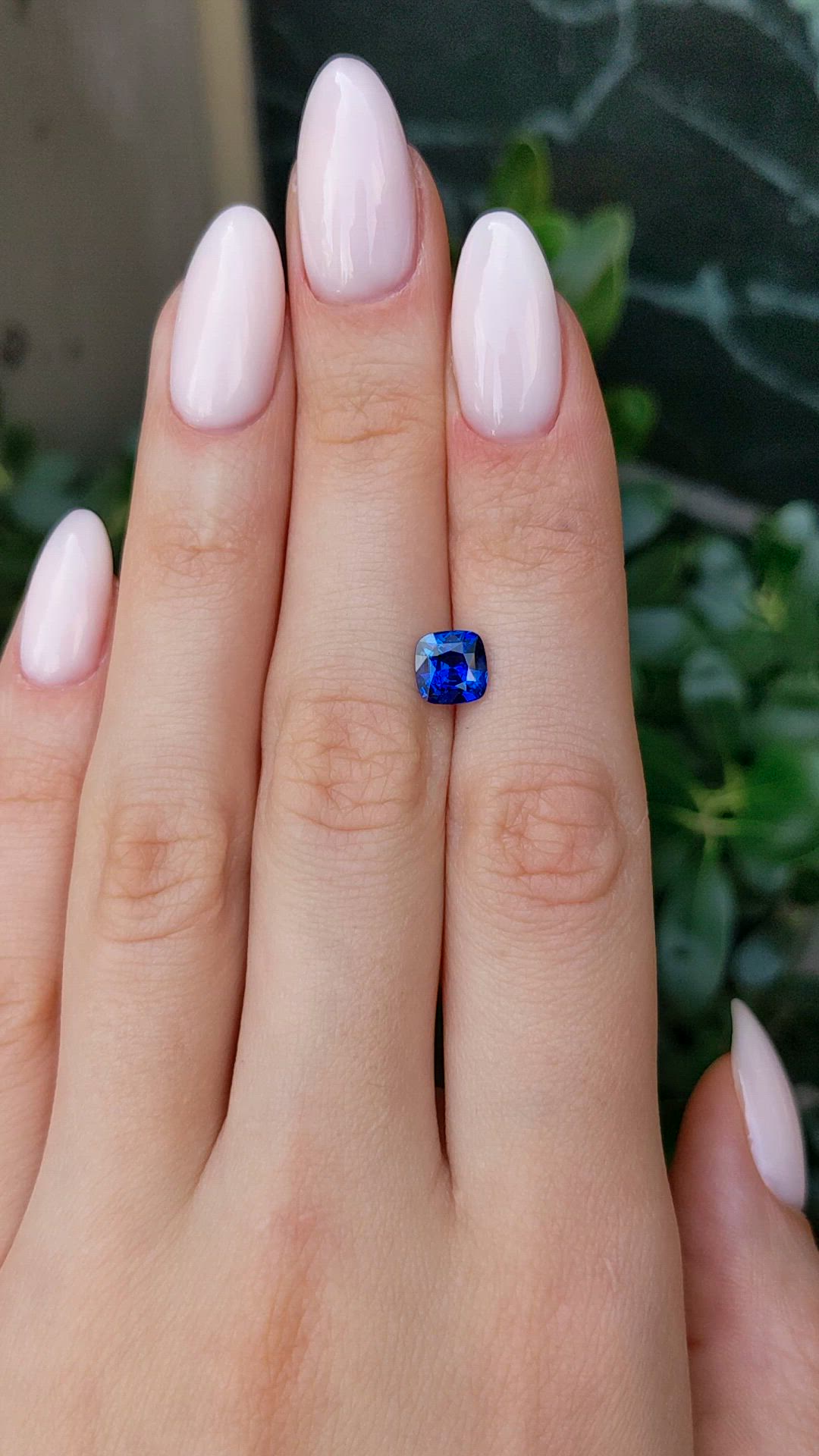 1.74 Ct. Blue Sapphire from Ceylon (Sri Lanka) Size Video