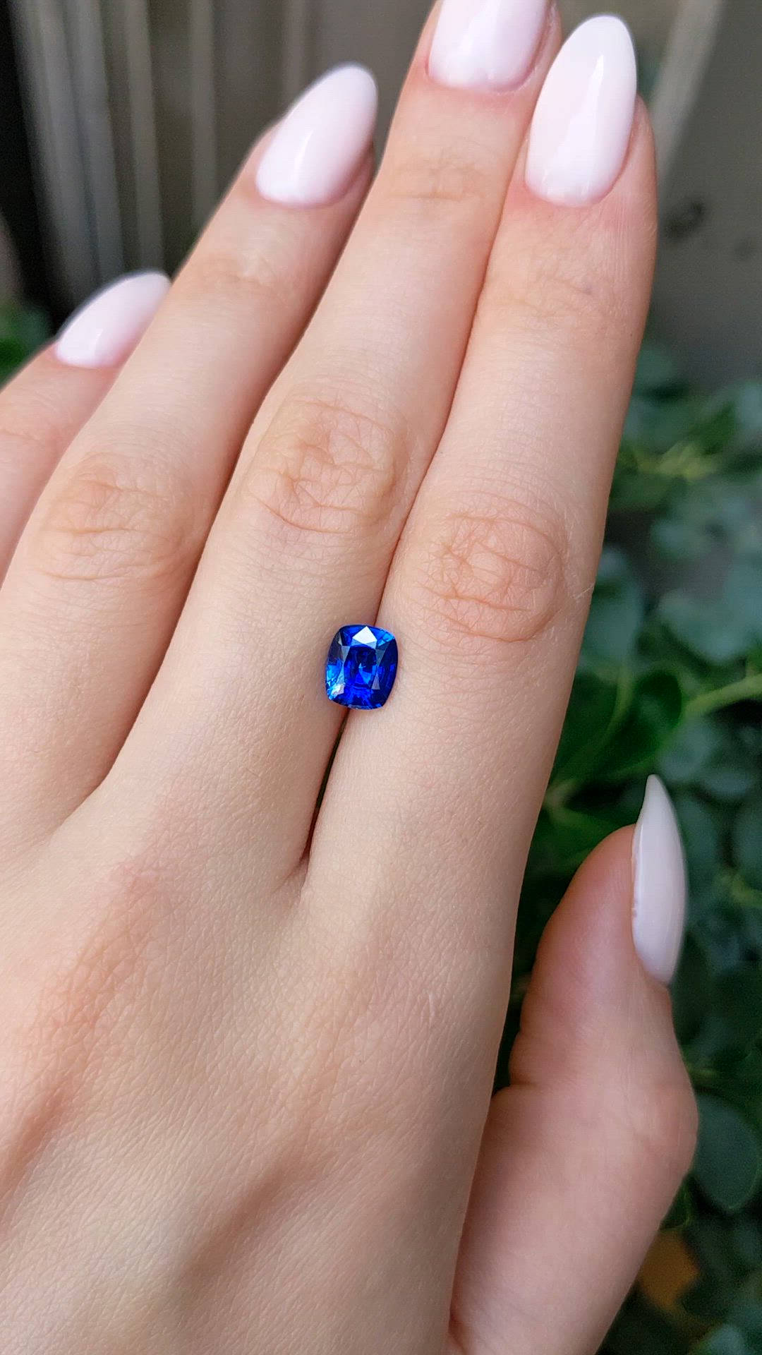 1.78 Ct. Blue Sapphire from Ceylon (Sri Lanka) Size Video