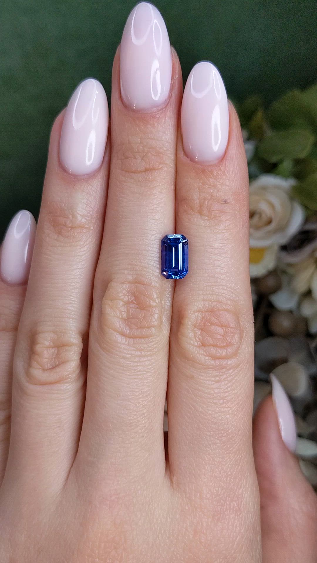 2.72 Ct. Blue Sapphire from Ceylon (Sri Lanka) Size Video