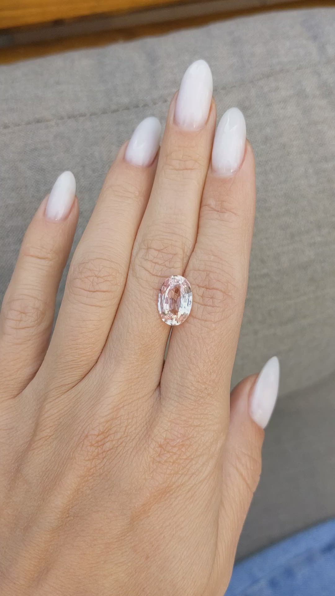 5.14 Ct. Padparadscha Sapphire from Madagascar Size Video
