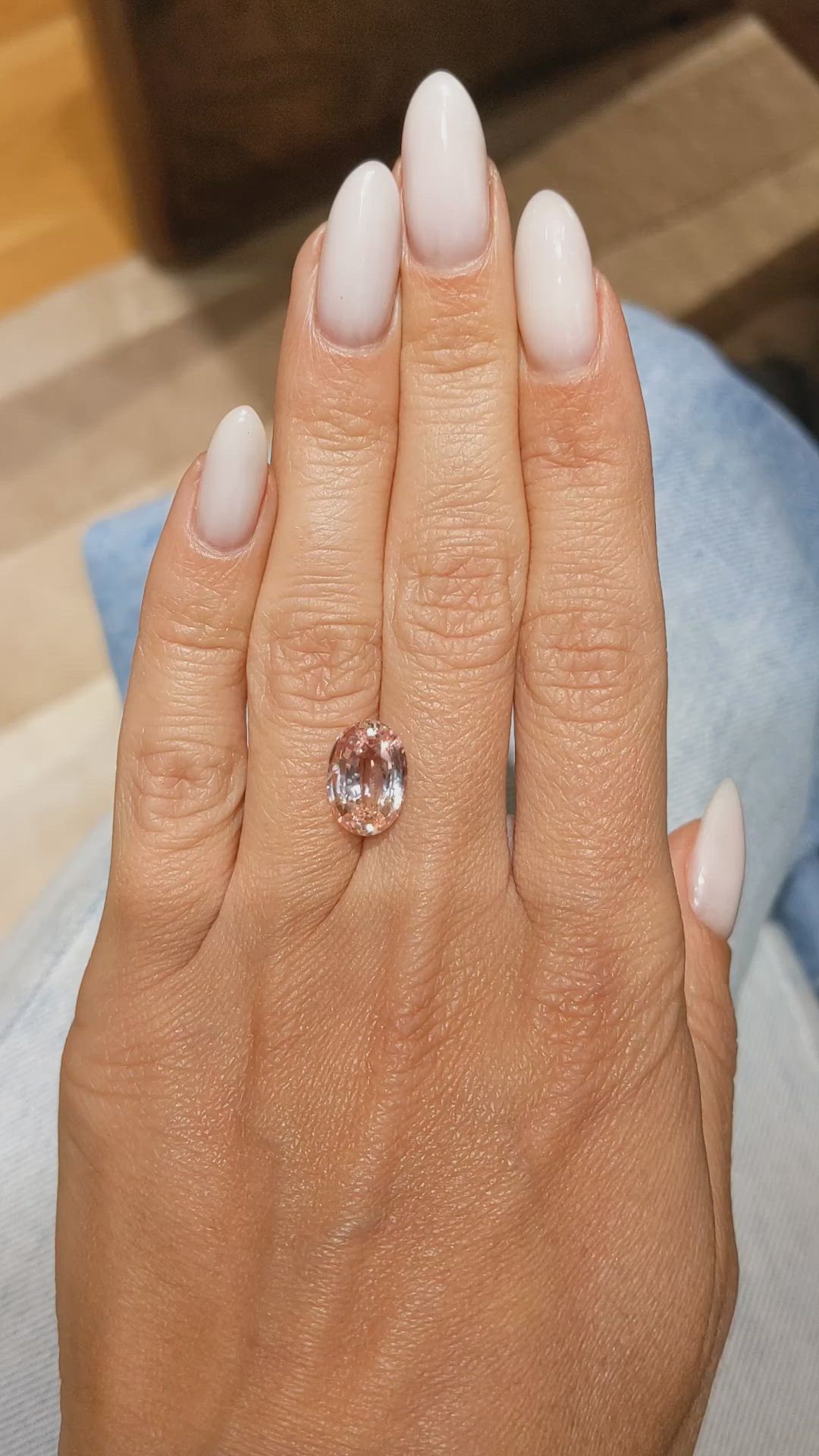 5.14 Ct. Padparadscha Sapphire from Madagascar Size Video
