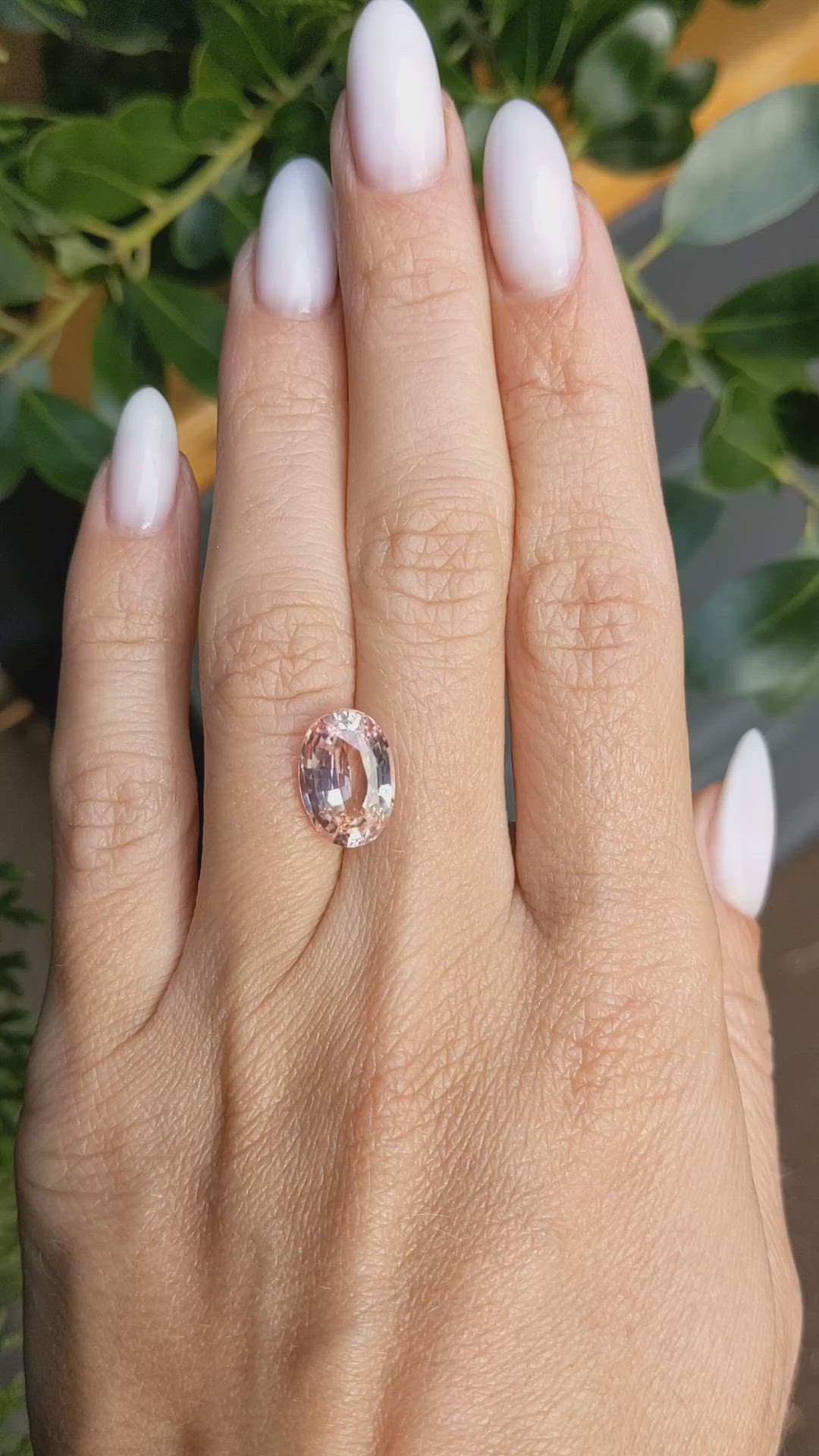 5.14 Ct. Padparadscha Sapphire from Madagascar Size Video