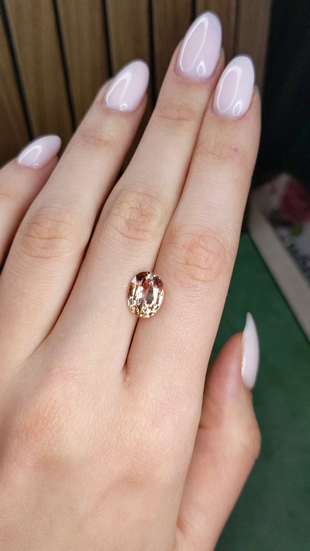 4.66 Ct. Padparadscha Sapphire from Madagascar Size Video