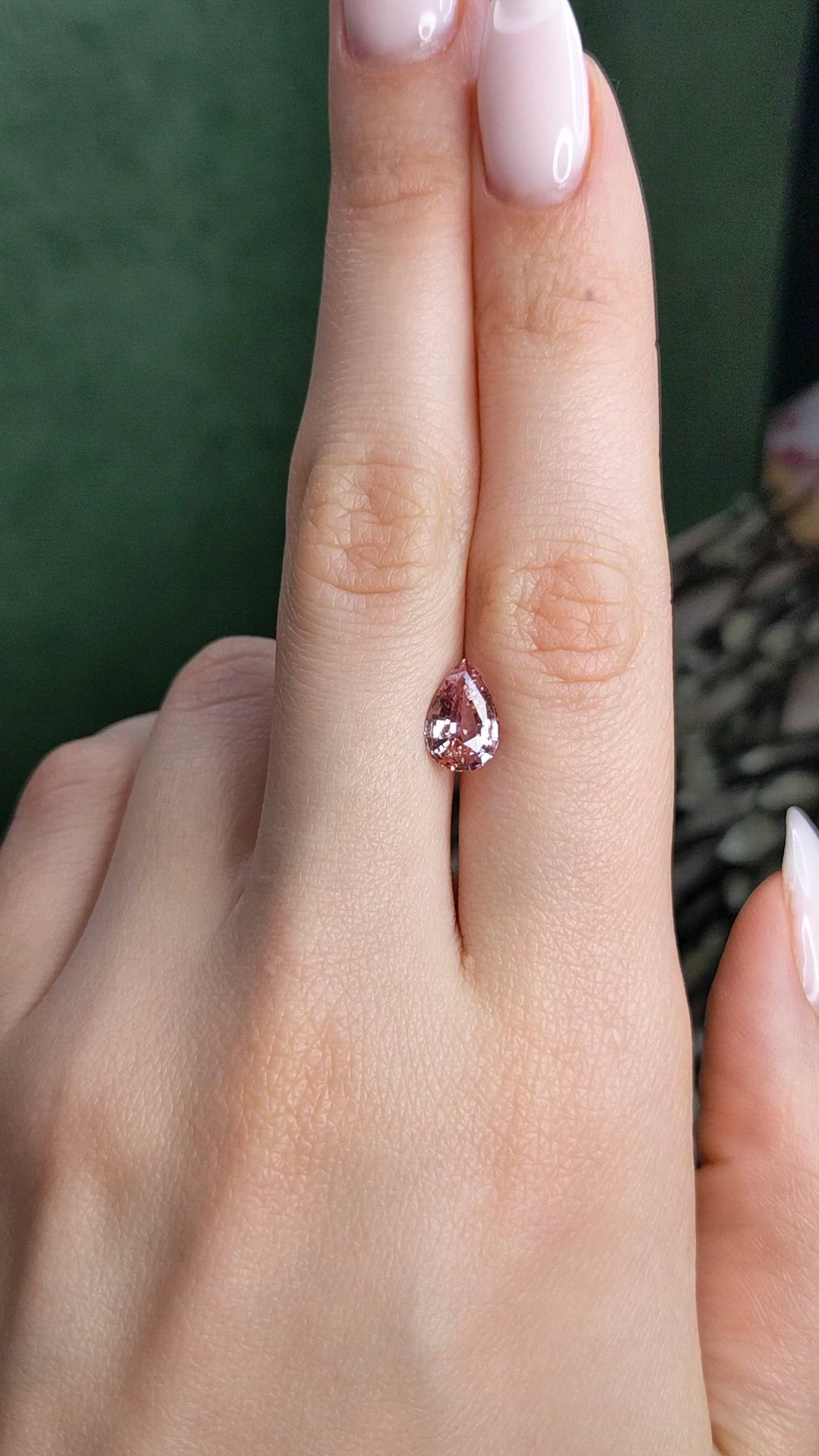 2.26 Ct. Padparadscha Sapphire from Ceylon (Sri Lanka) Size Video