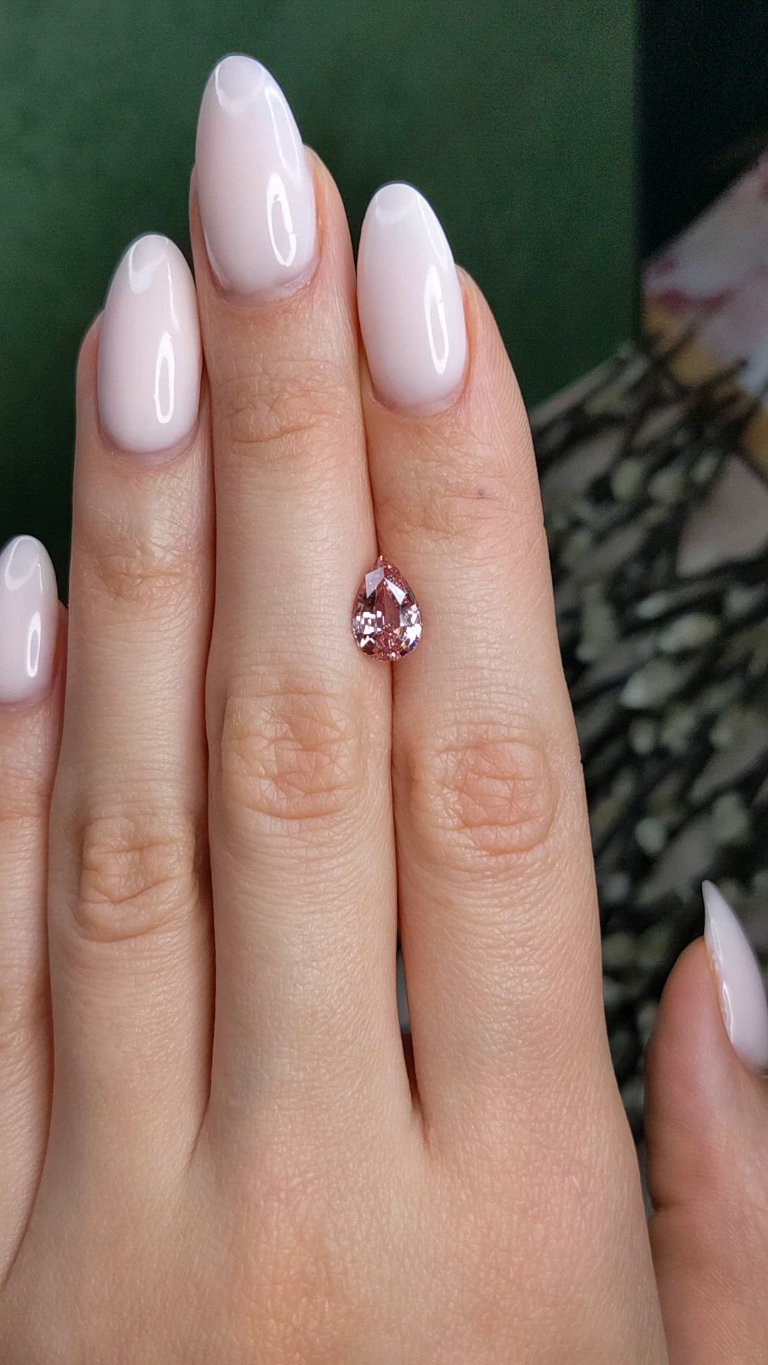 2.26 Ct. Padparadscha Sapphire from Ceylon (Sri Lanka) Size Video