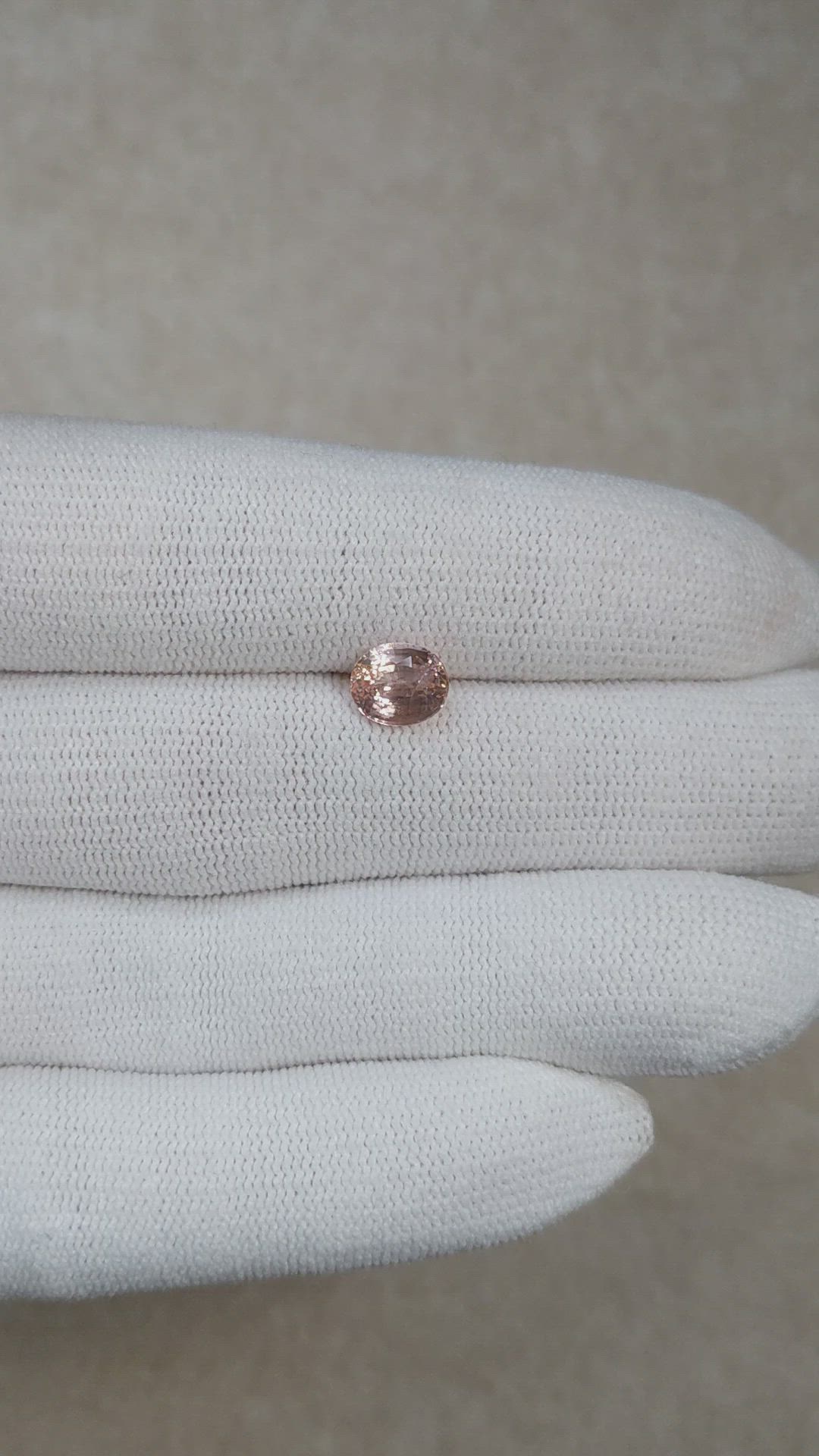 2.09 Ct. Padparadscha Sapphire from Ceylon (Sri Lanka) Size Video