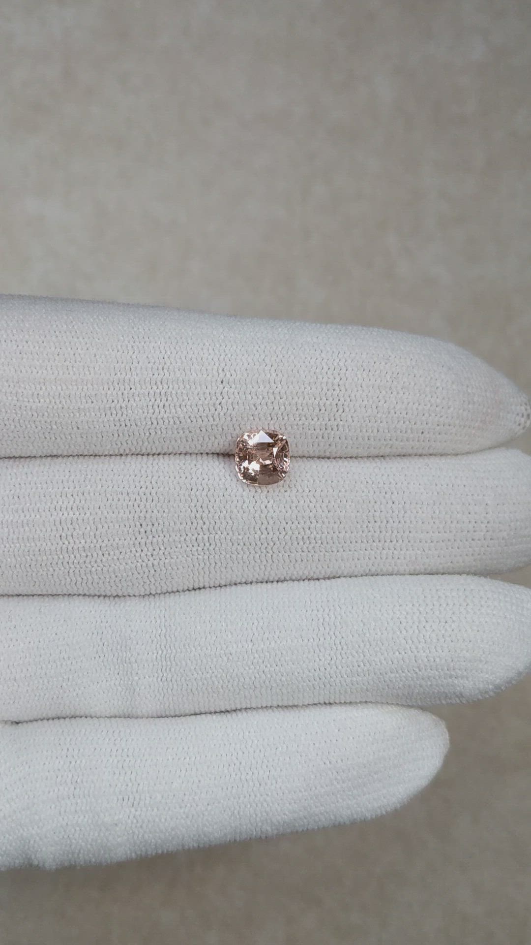 2.07 Ct. Padparadscha Sapphire from Ceylon (Sri Lanka) Size Video