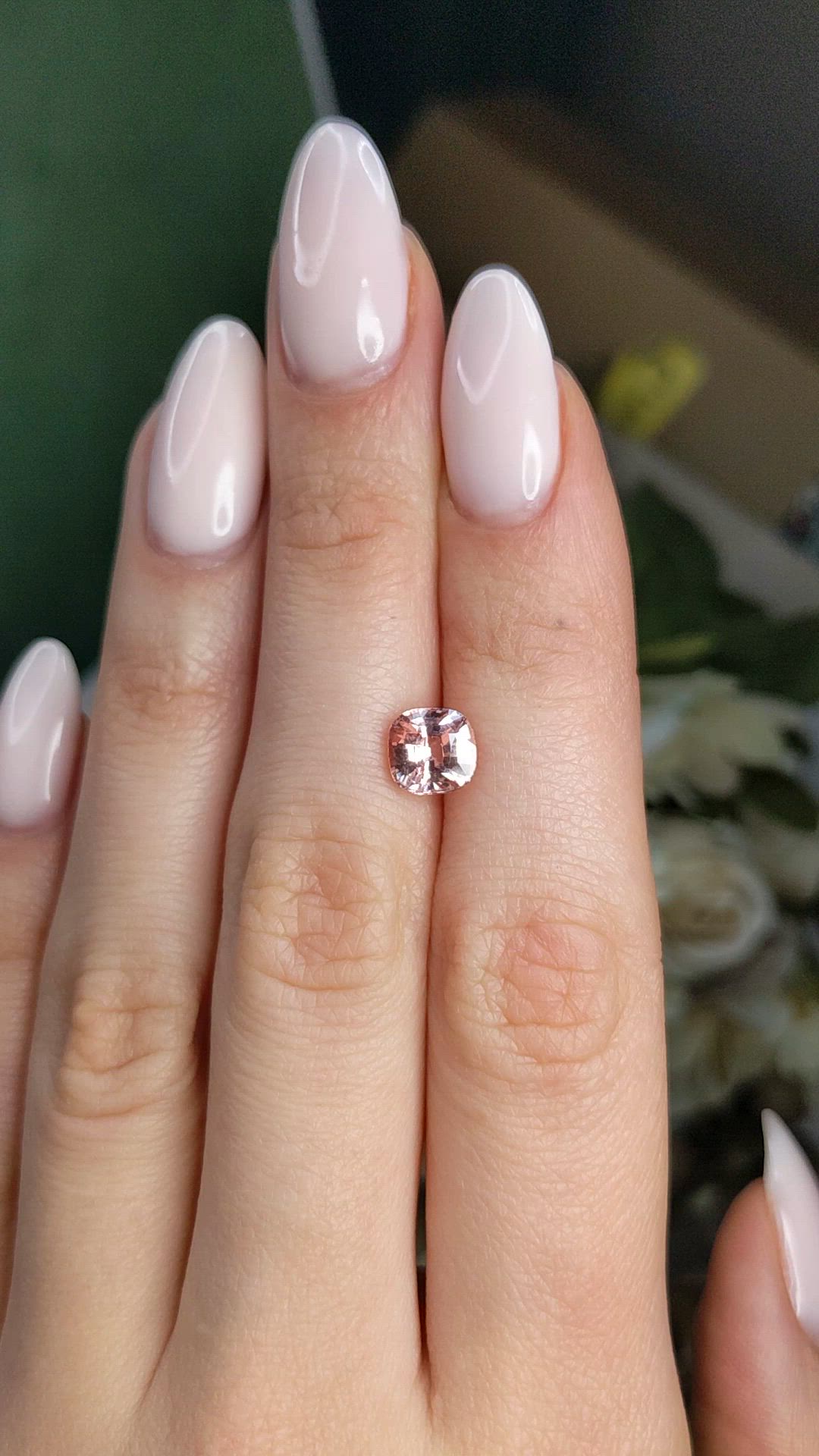 2.07 Ct. Padparadscha Sapphire from Ceylon (Sri Lanka) Size Video