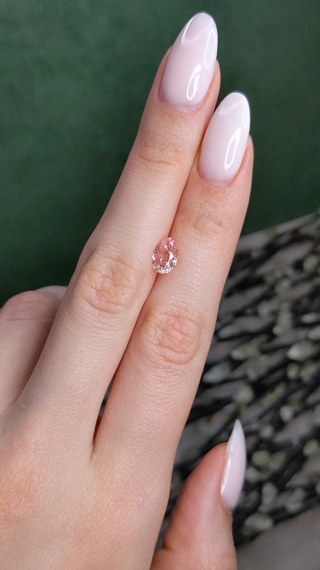 2.00 Ct. Padparadscha Sapphire from Ceylon (Sri Lanka) Size Video