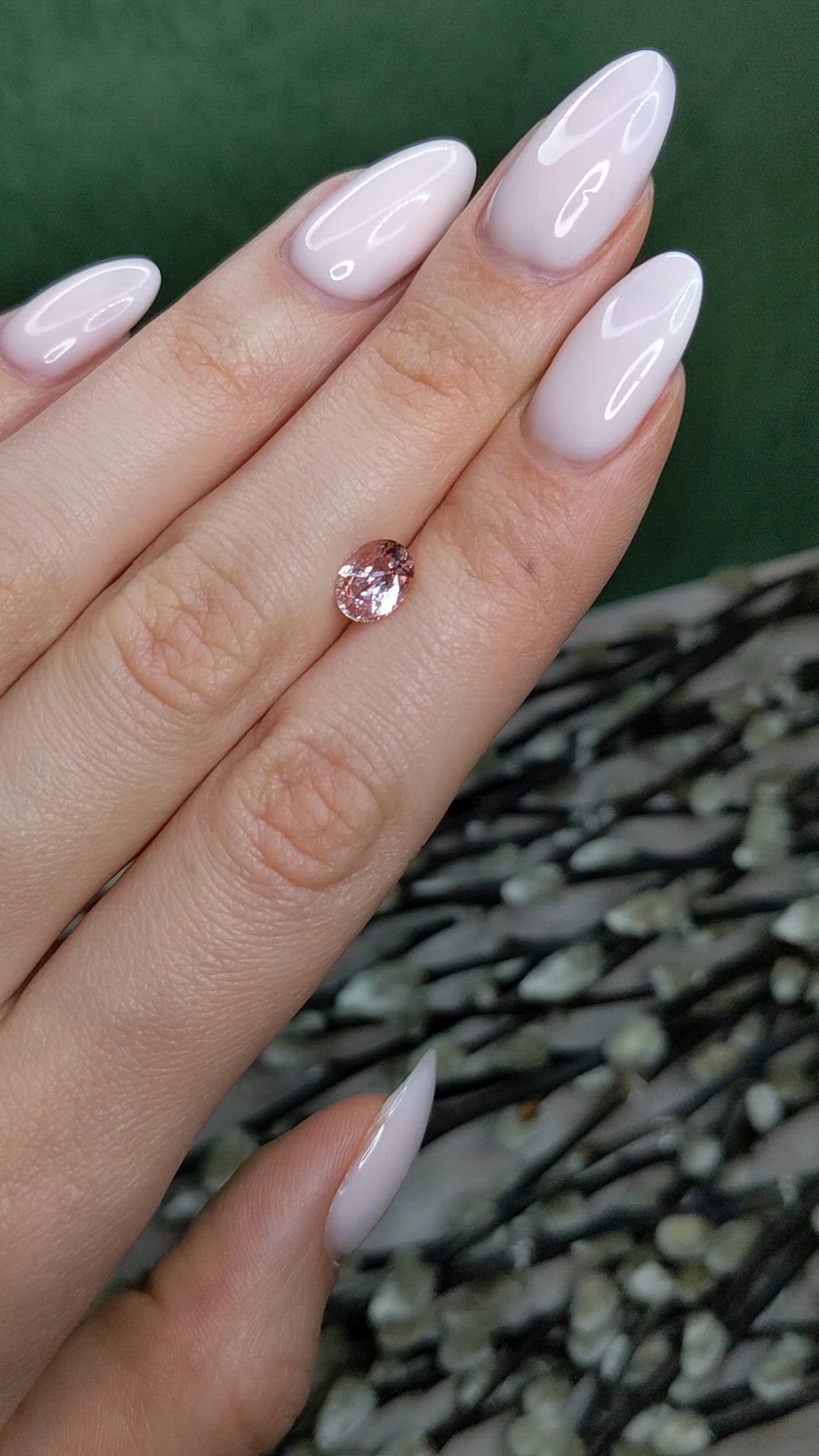 1.48 Ct. Padparadscha Sapphire from Ceylon (Sri Lanka) Size Video