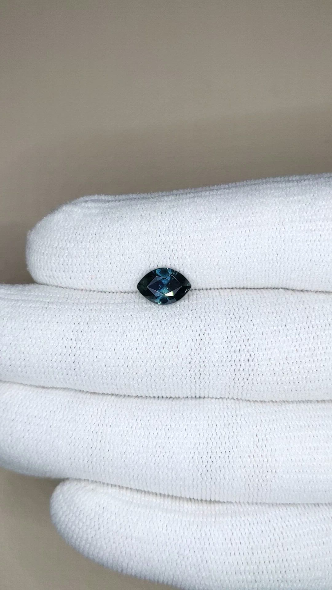 1.76 Ct. Bluish Green Sapphire from Montana Size Video