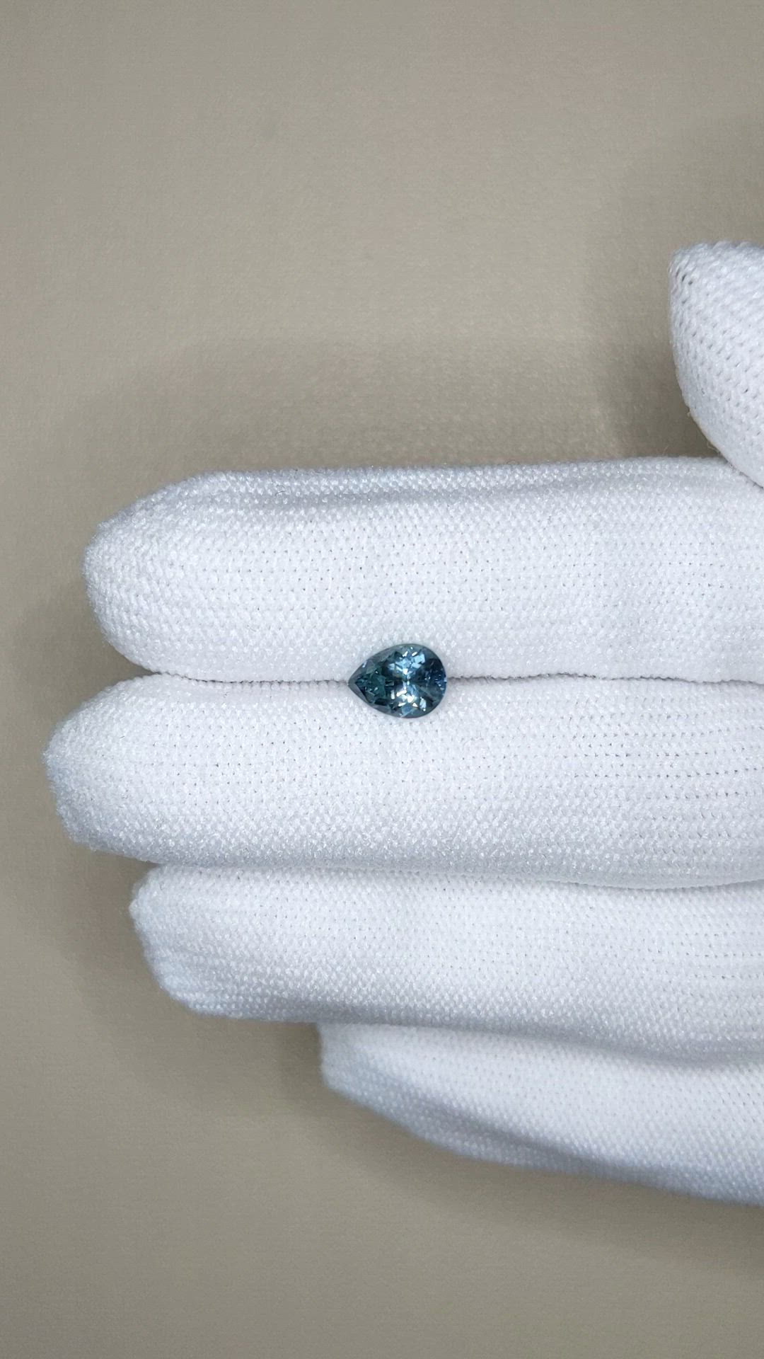 1.16 Ct. Greenish Blue Sapphire from Montana Size Video