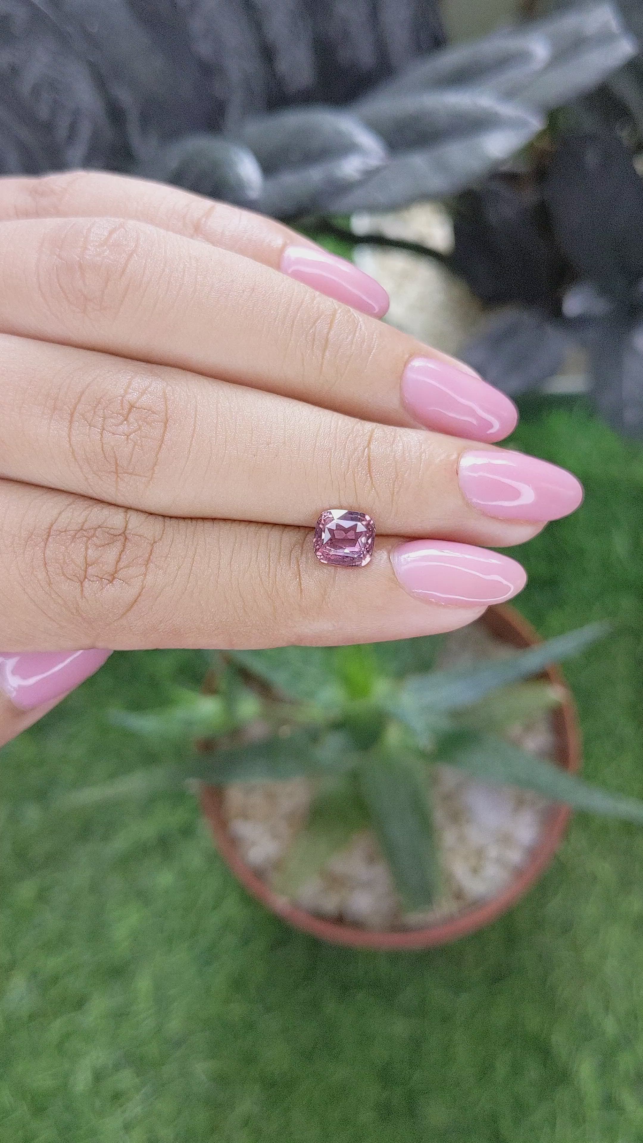 1.53 Ct. Padparadscha Sapphire from Madagascar Size Video