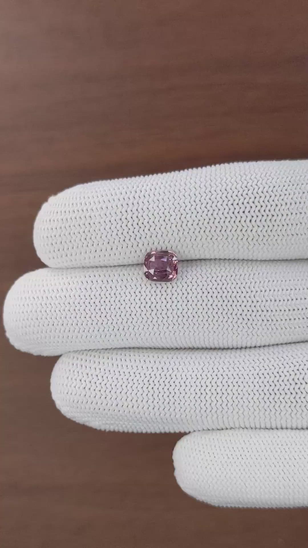 1.53 Ct. Padparadscha Sapphire from Madagascar Size Video