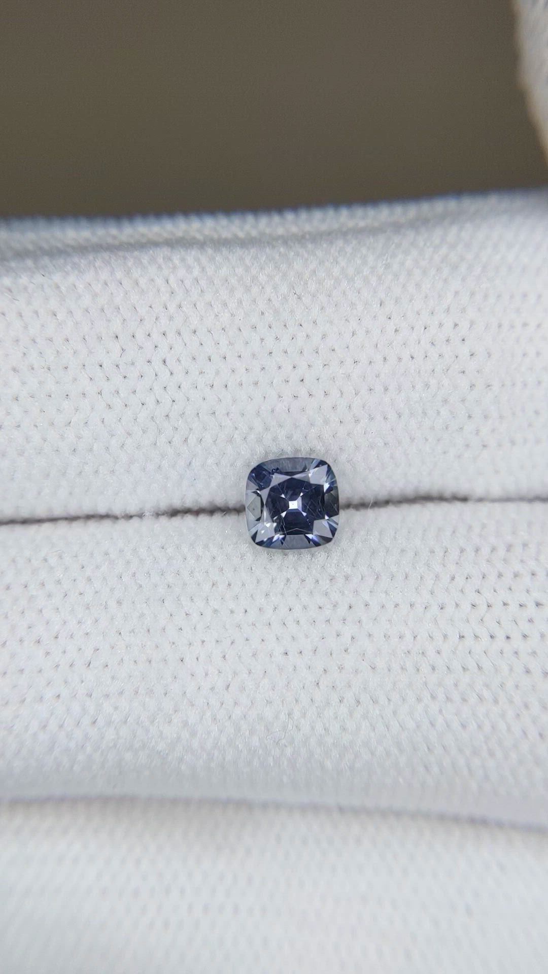 0.61 Ct. Bluish Grey Sapphire from Montana Size Video