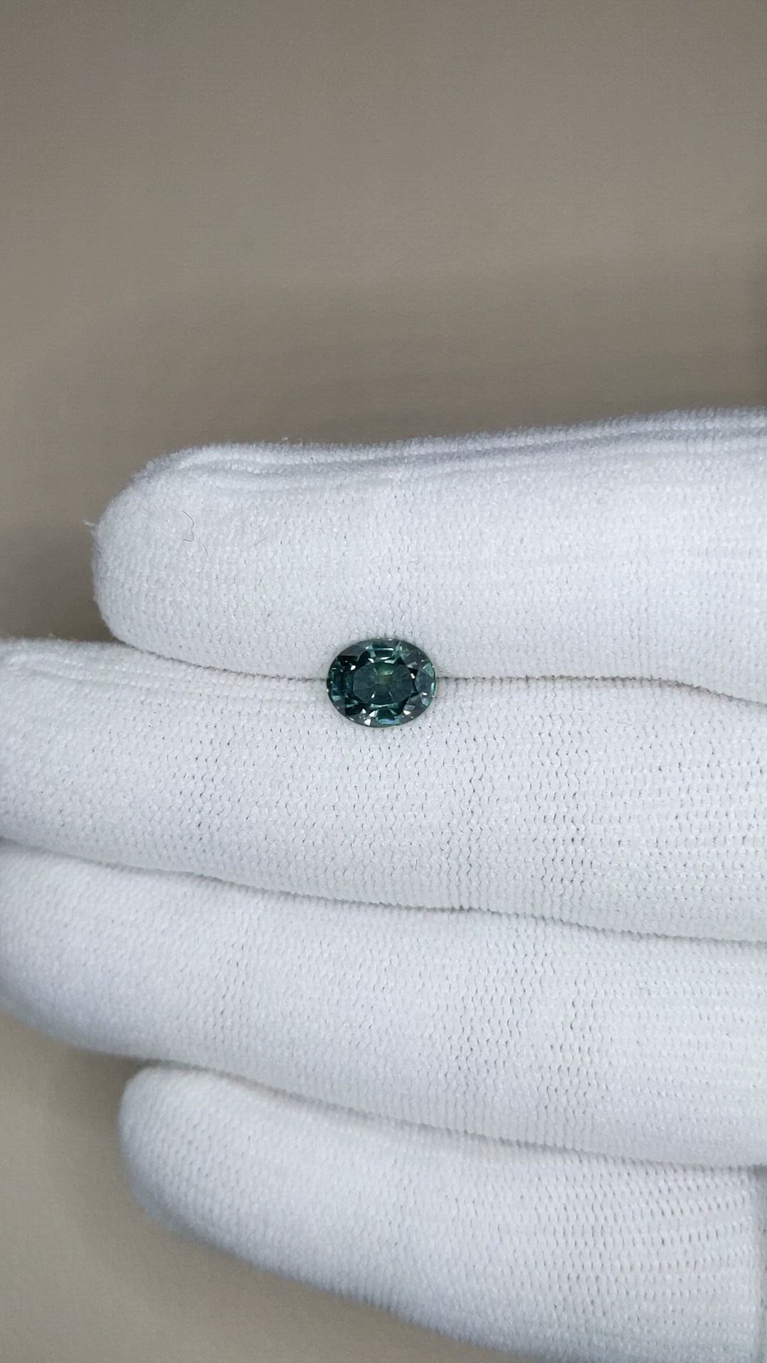1.93 Ct. Bluish Green Sapphire from Montana Size Video