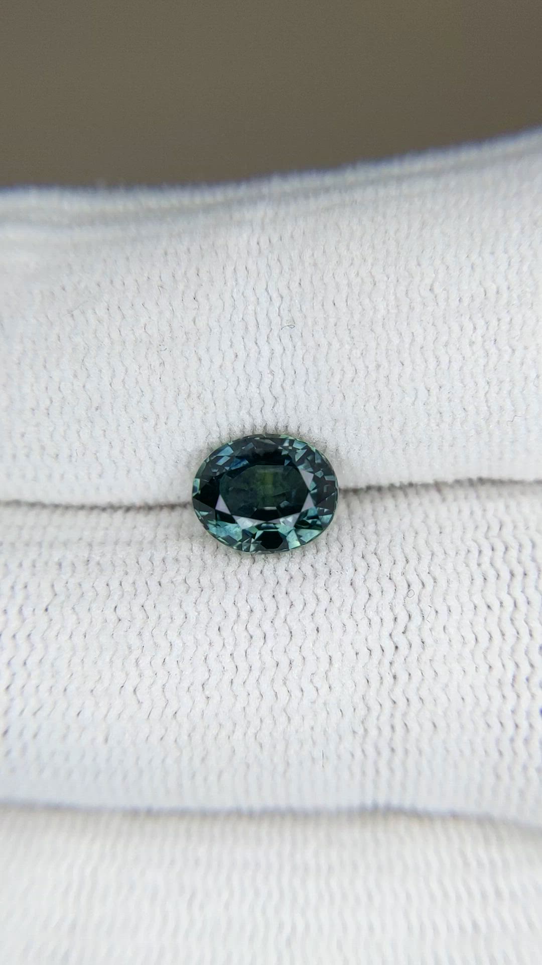 1.93 Ct. Bluish Green Sapphire from Montana Size Video