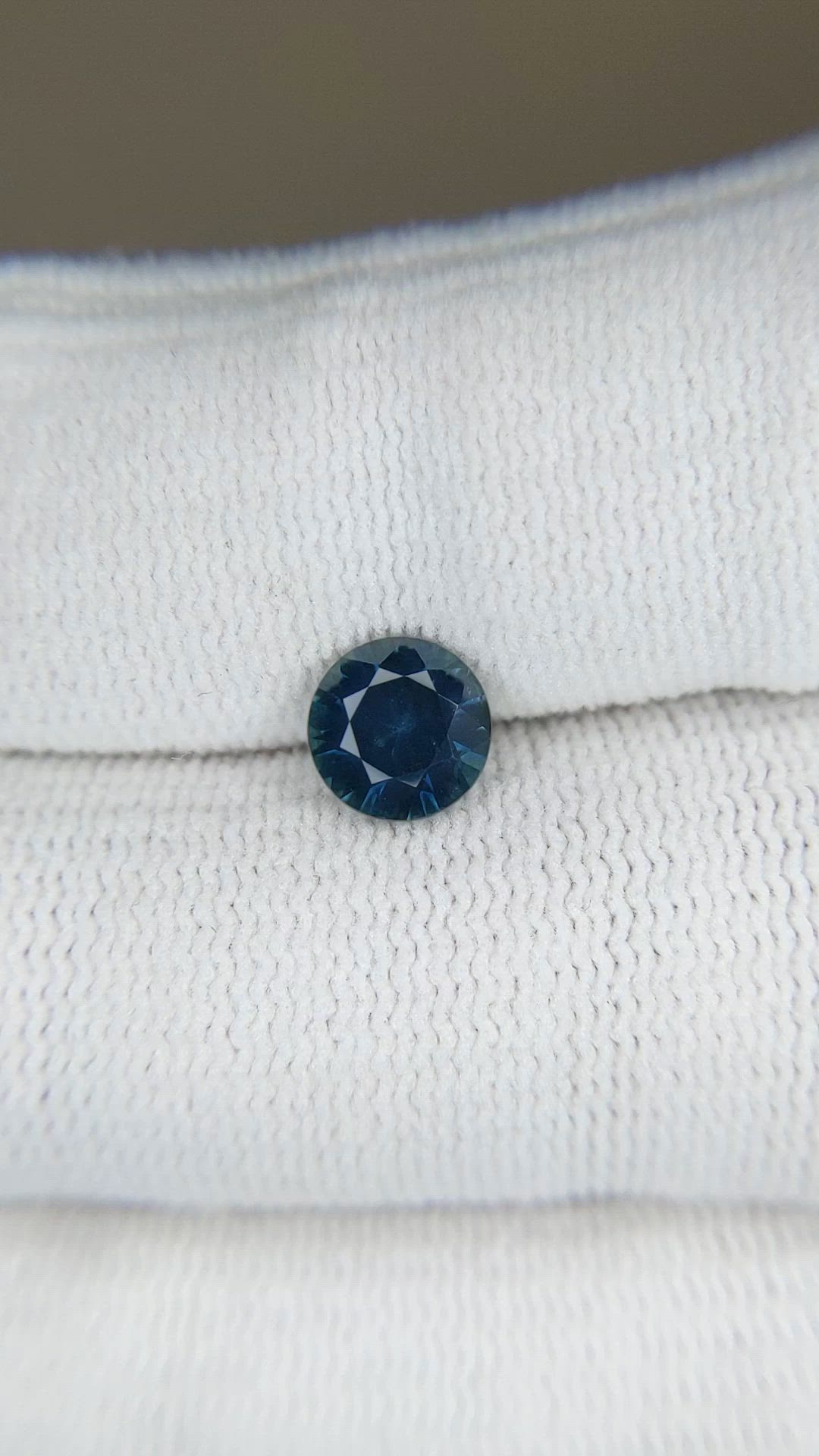 1.25 Ct. Greenish Blue Sapphire from Montana Size Video