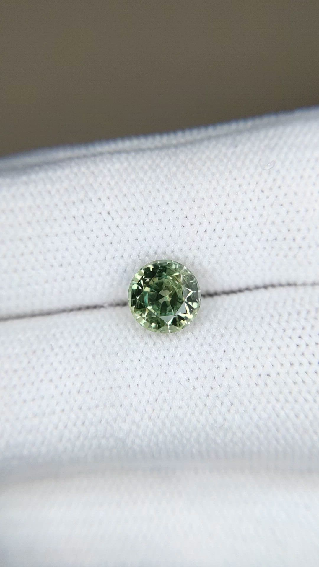 1.78 Ct. Bluish Green Sapphire from Montana Size Video