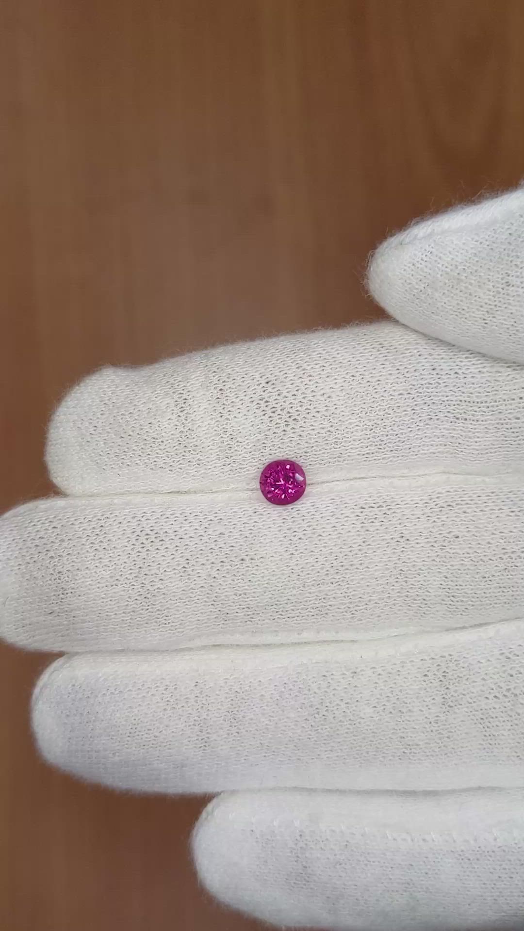 0.52 Ct. Pink Sapphire from Ceylon (Sri Lanka) Size Video