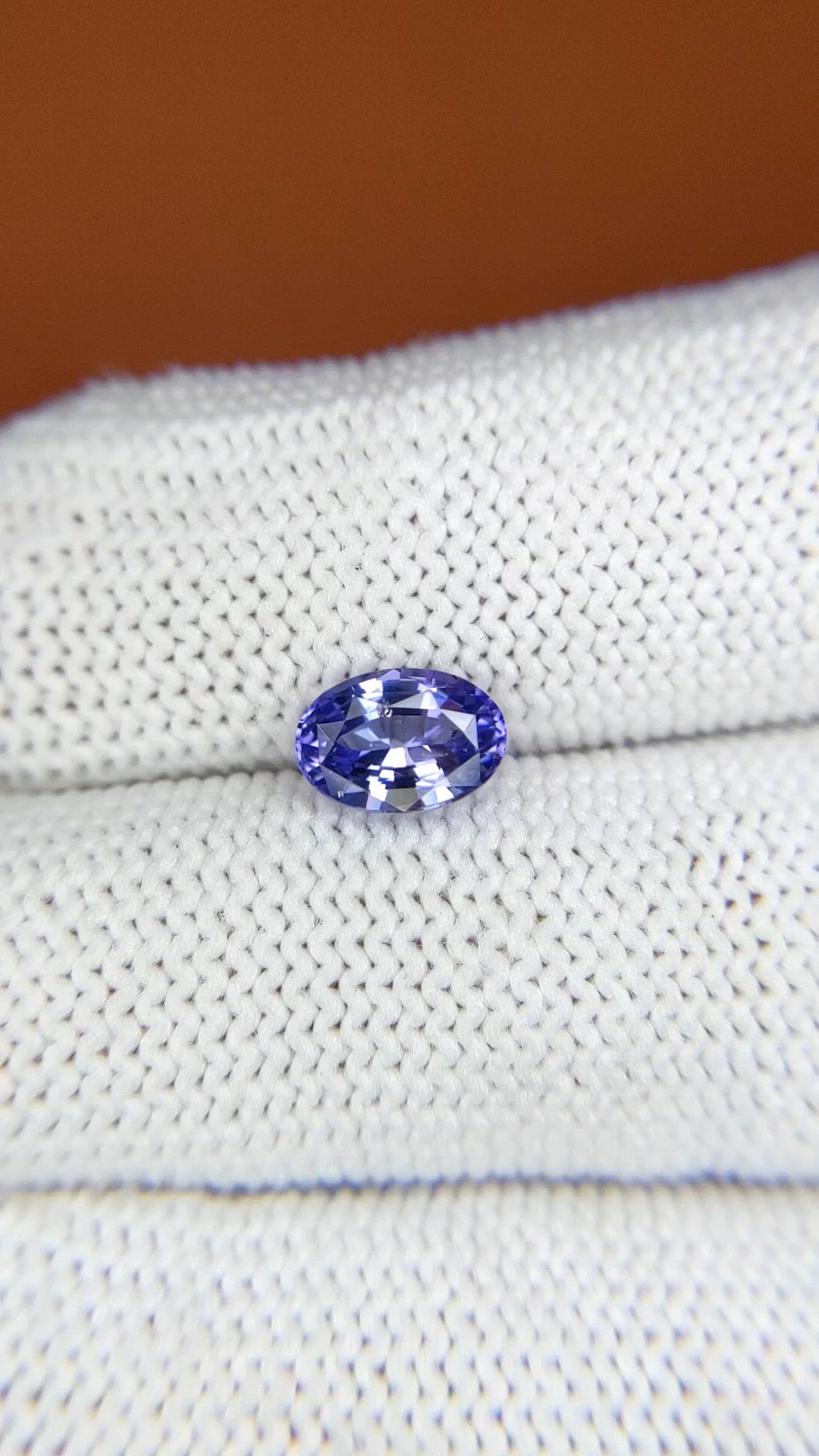 1.27 Ct. Violet Sapphire from Ceylon (Sri Lanka) Size Video