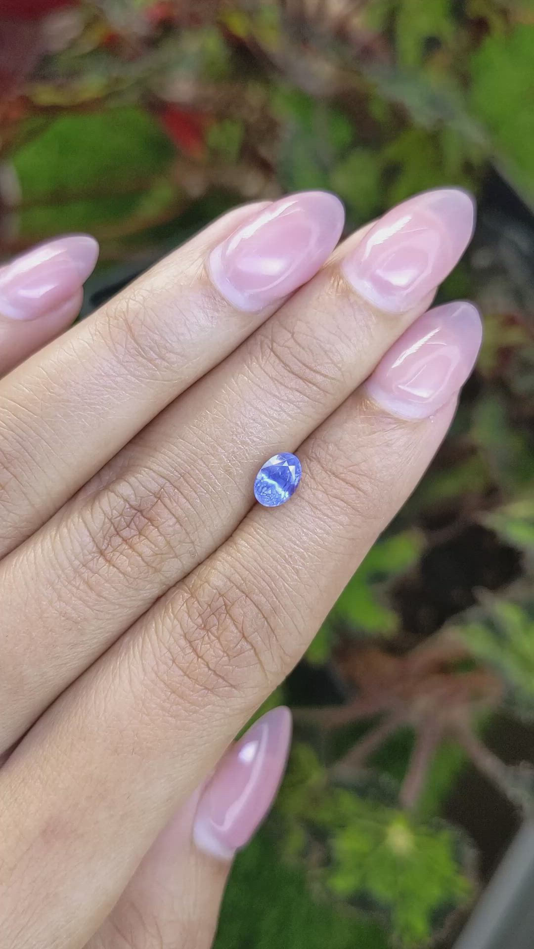 1.08 Ct. Blue Sapphire from Ceylon (Sri Lanka) Size Video