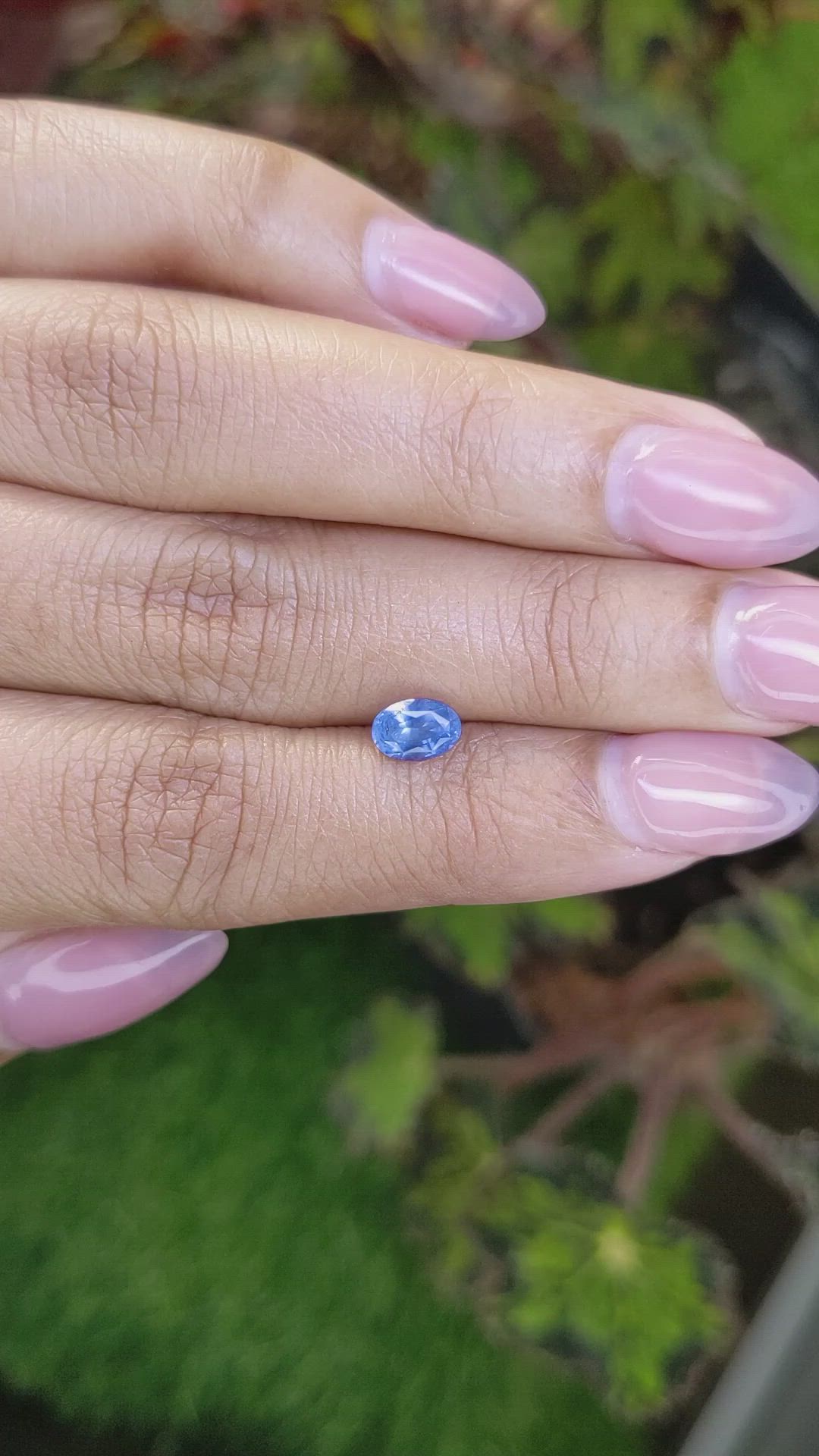1.08 Ct. Blue Sapphire from Ceylon (Sri Lanka) Size Video