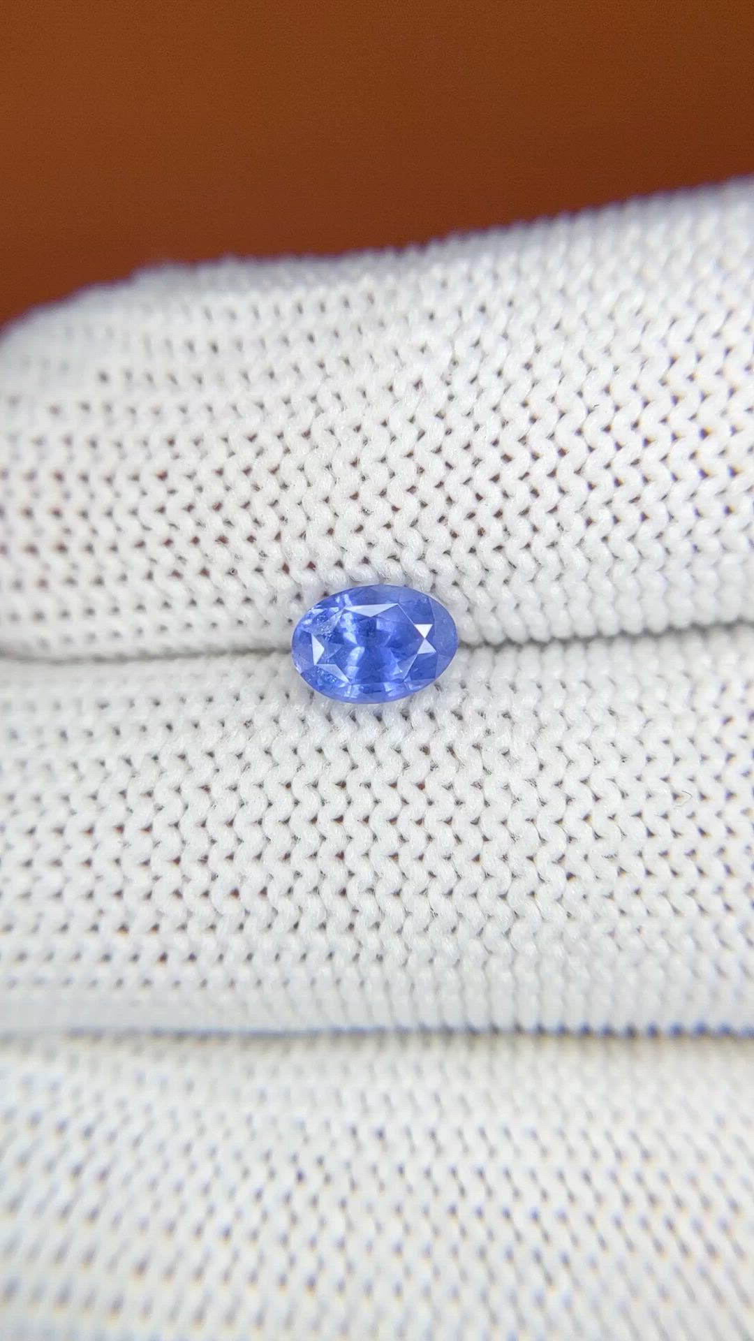 1.08 Ct. Blue Sapphire from Ceylon (Sri Lanka) Size Video