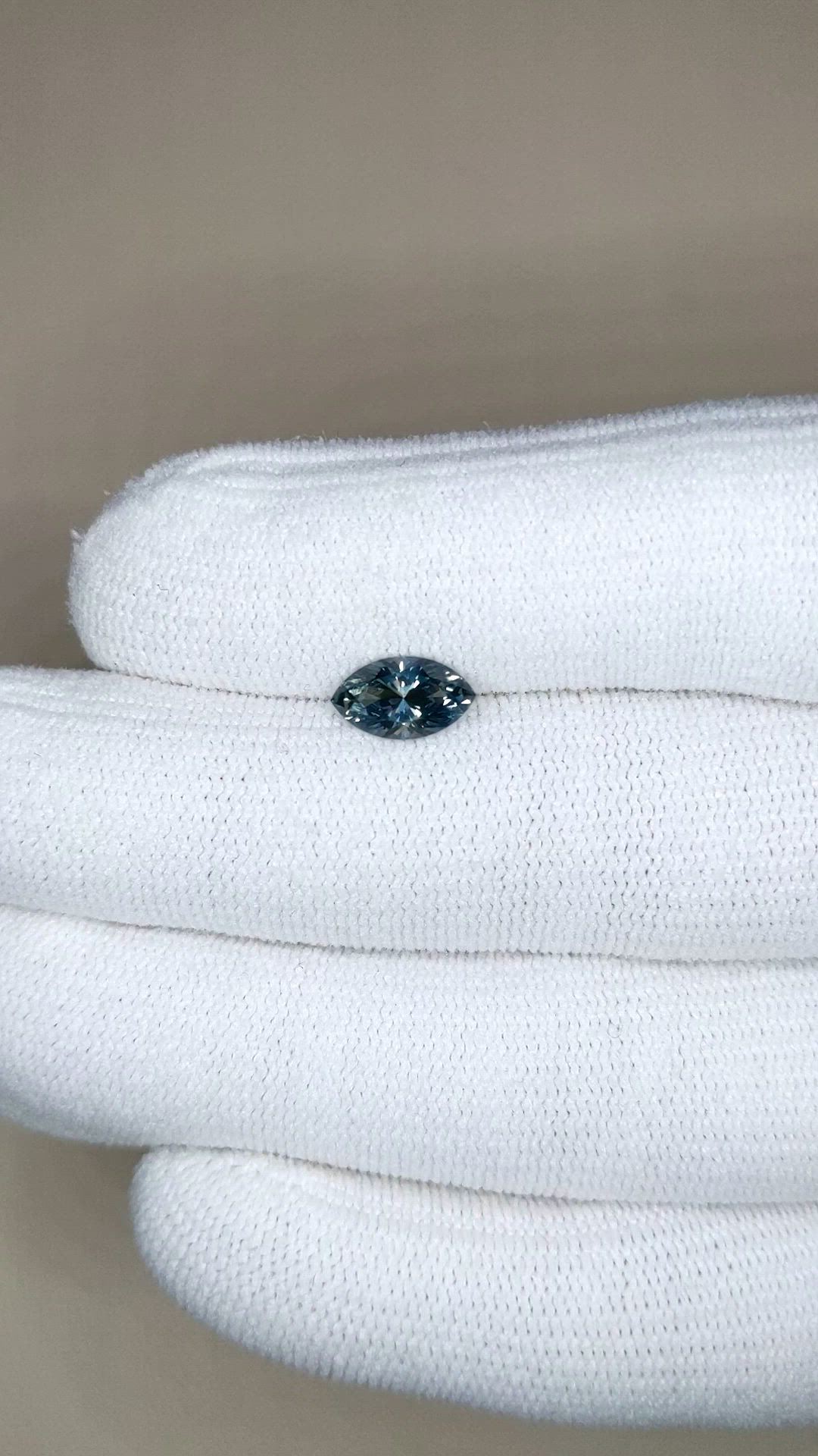 1.11 Ct. Bluish Grey Sapphire from Montana Size Video