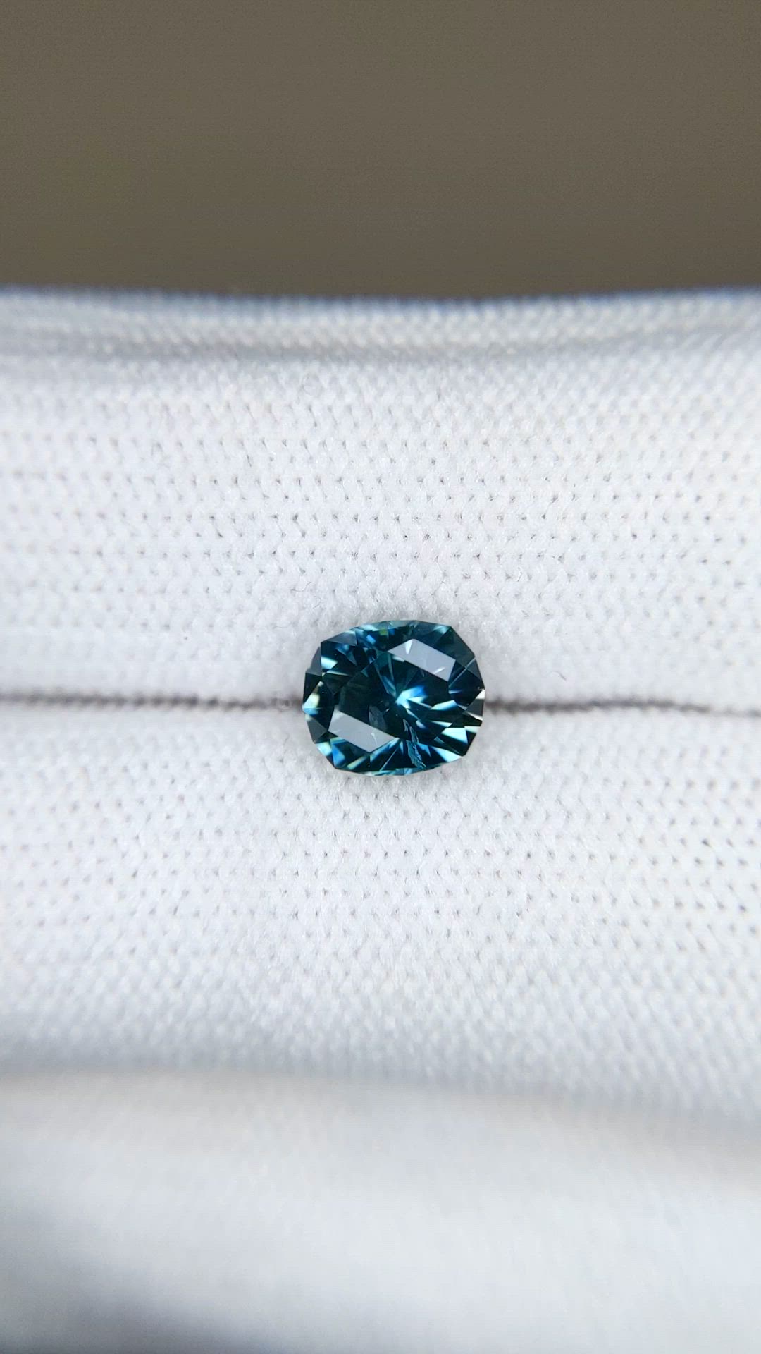 1.49 Ct. Bluish Green Sapphire from Montana Size Video