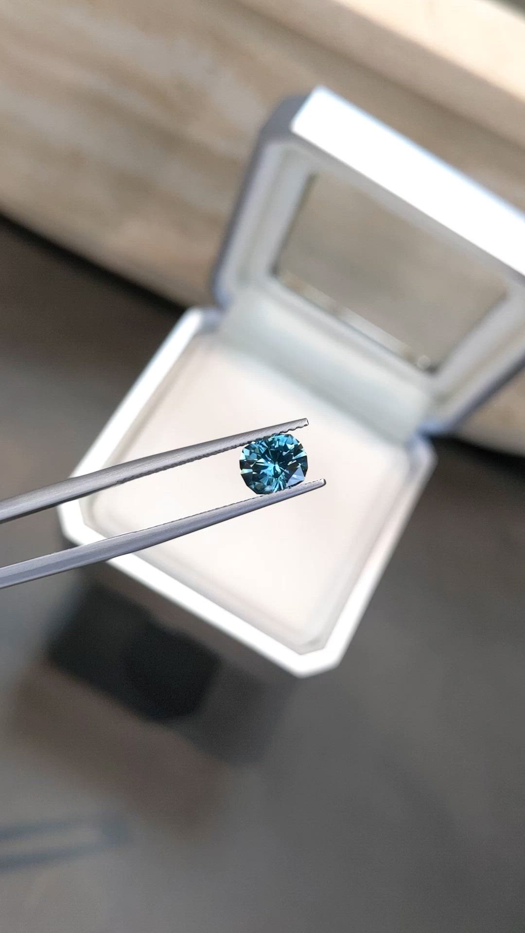 1.49 Ct. Bluish Green Sapphire from Montana Size Video