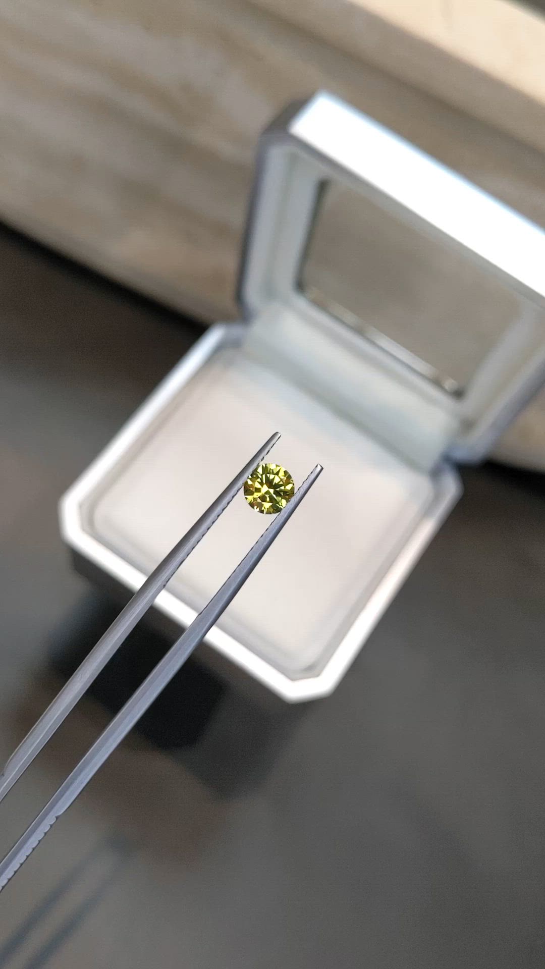 0.72 Ct. Yellow Sapphire from Montana Size Video