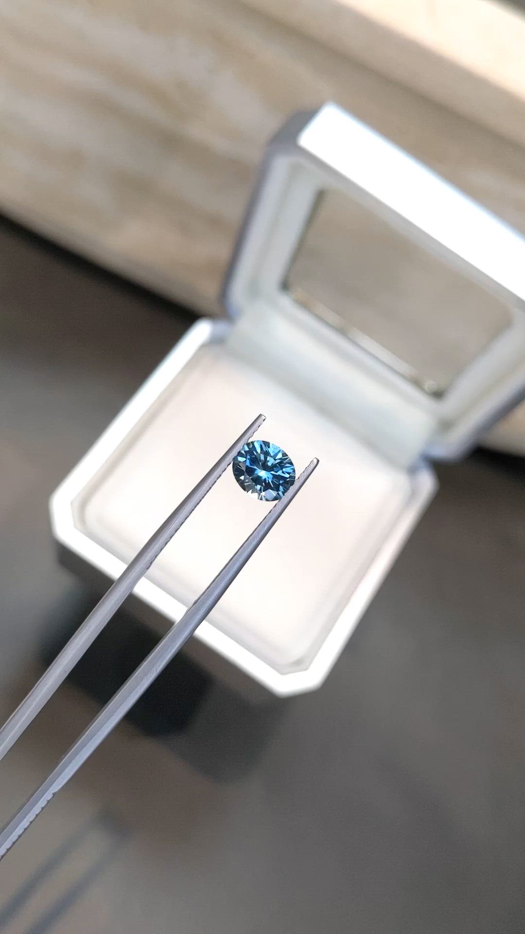 1.47 Ct. Greenish Blue Sapphire from Montana Size Video