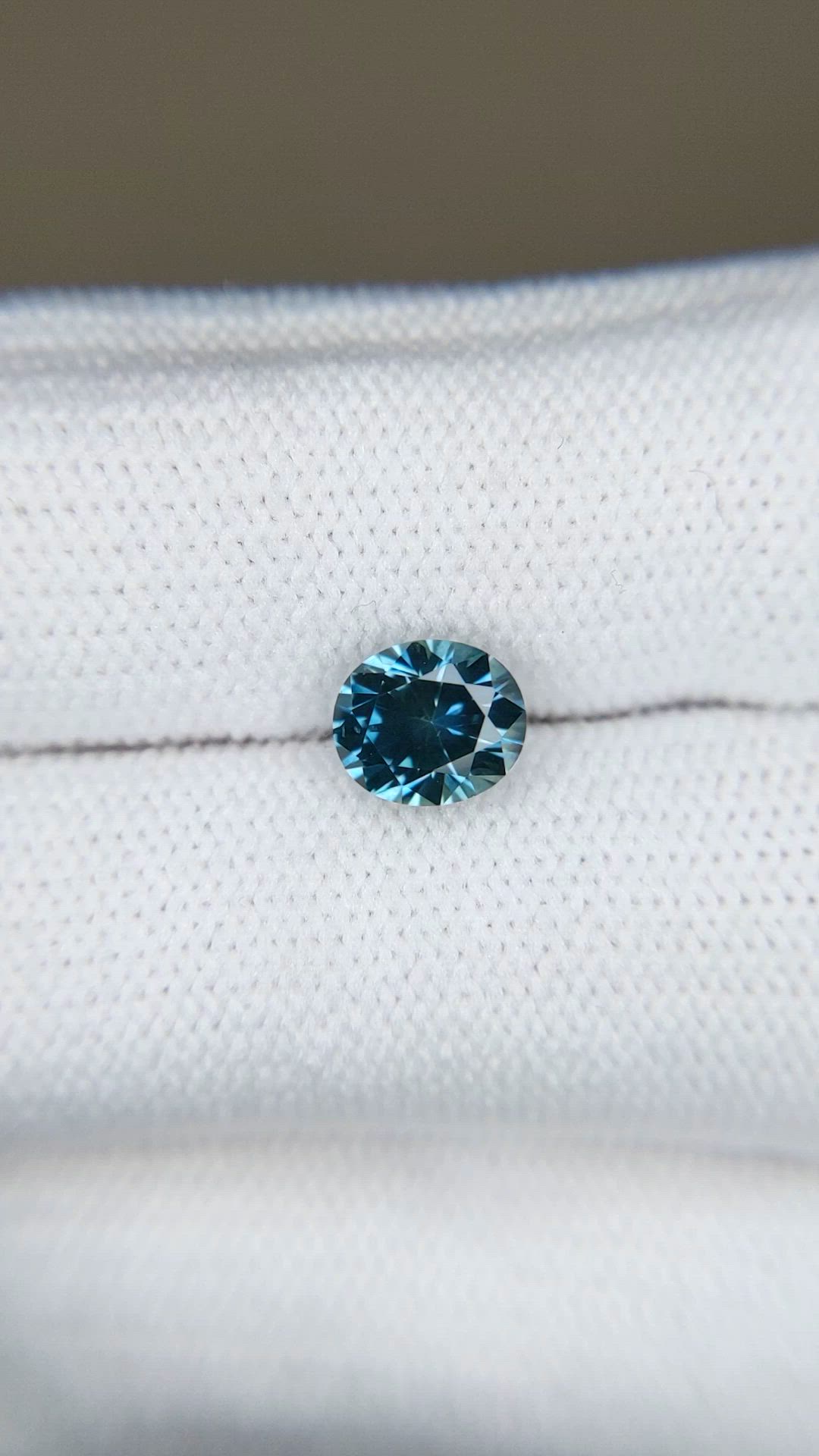 1.47 Ct. Greenish Blue Sapphire from Montana Size Video