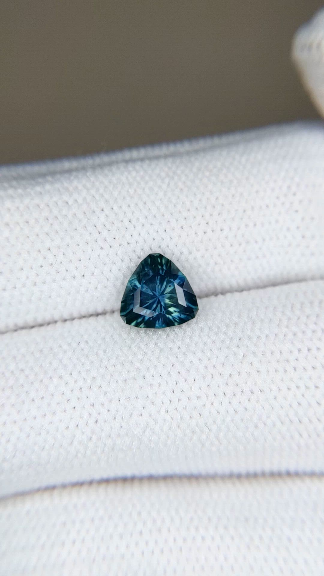 1.27 Ct. Greenish Blue Sapphire from Montana Size Video