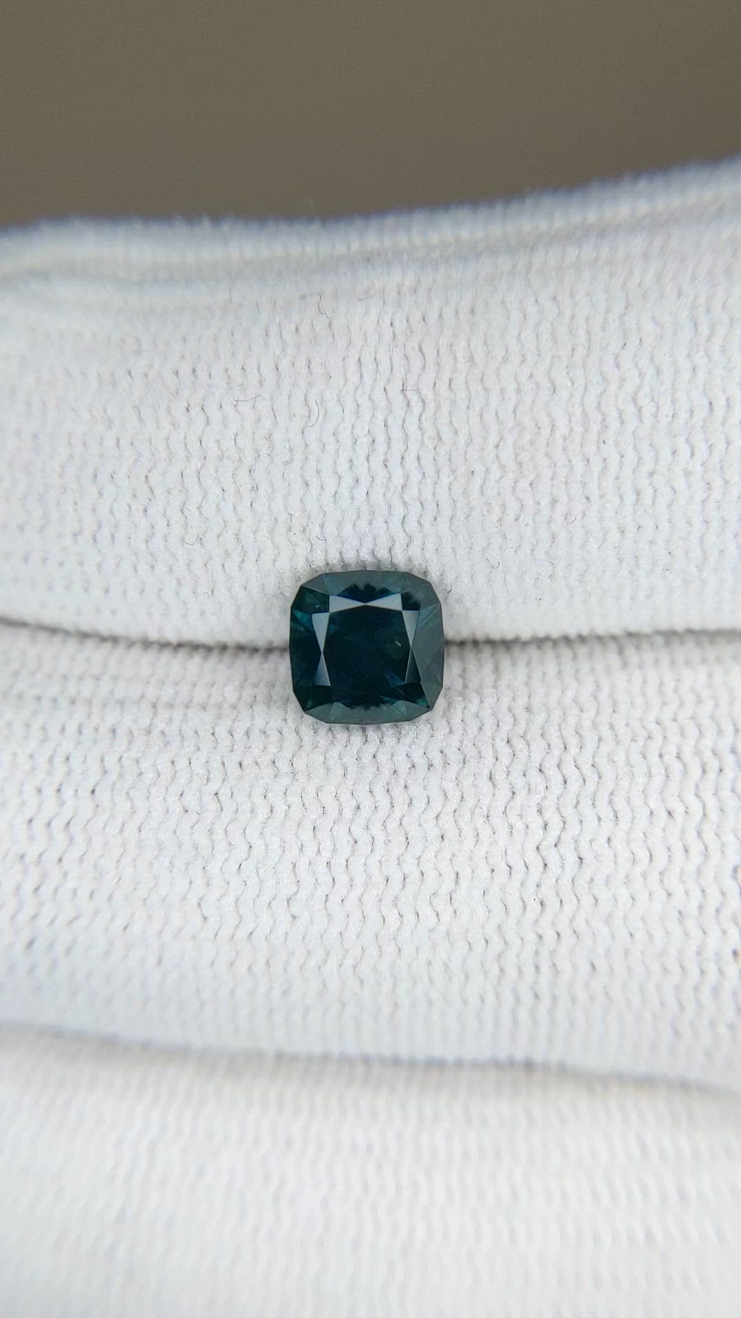 1.35 Ct. Bluish Green Sapphire from Montana Size Video