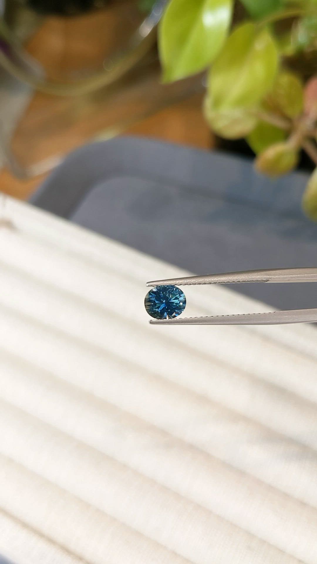1.30 Ct. Blue Sapphire from Montana Size Video