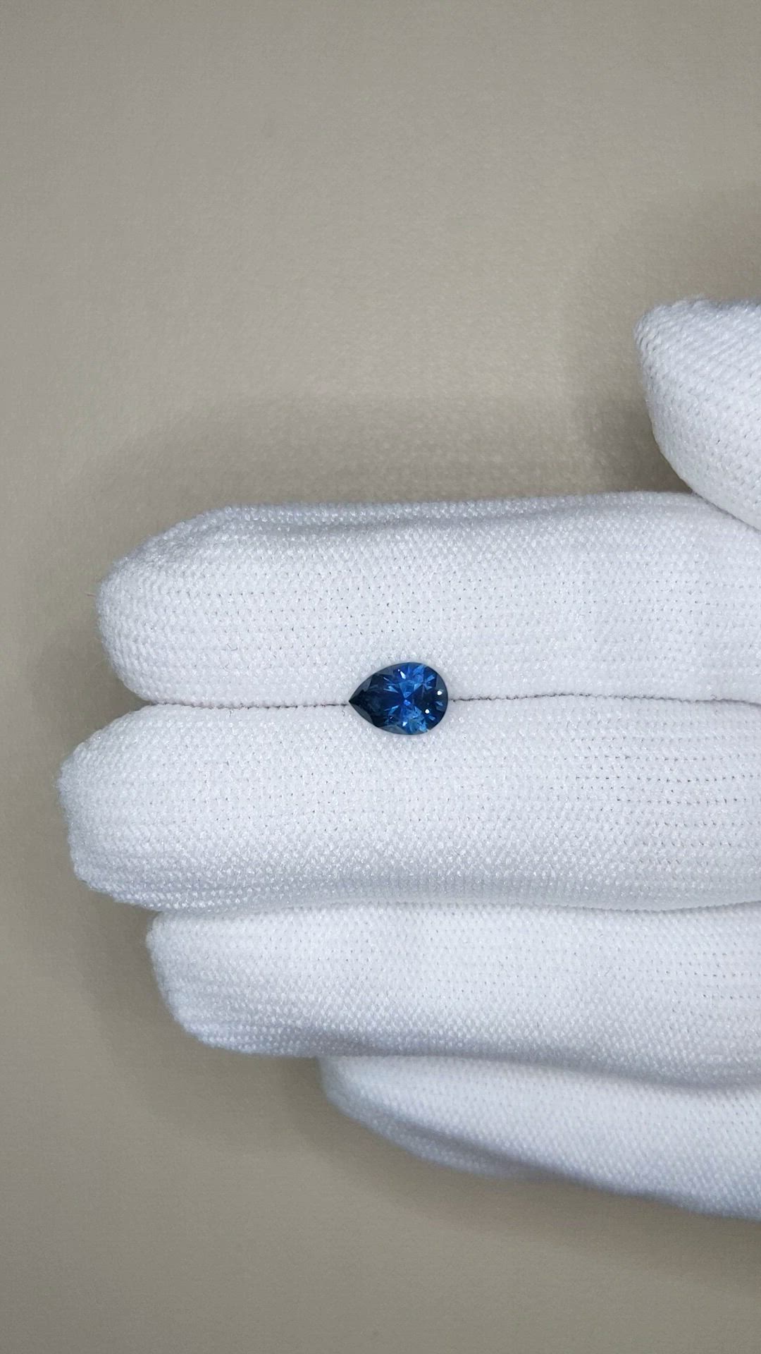 1.18 Ct. Greenish Blue Sapphire from Montana Size Video