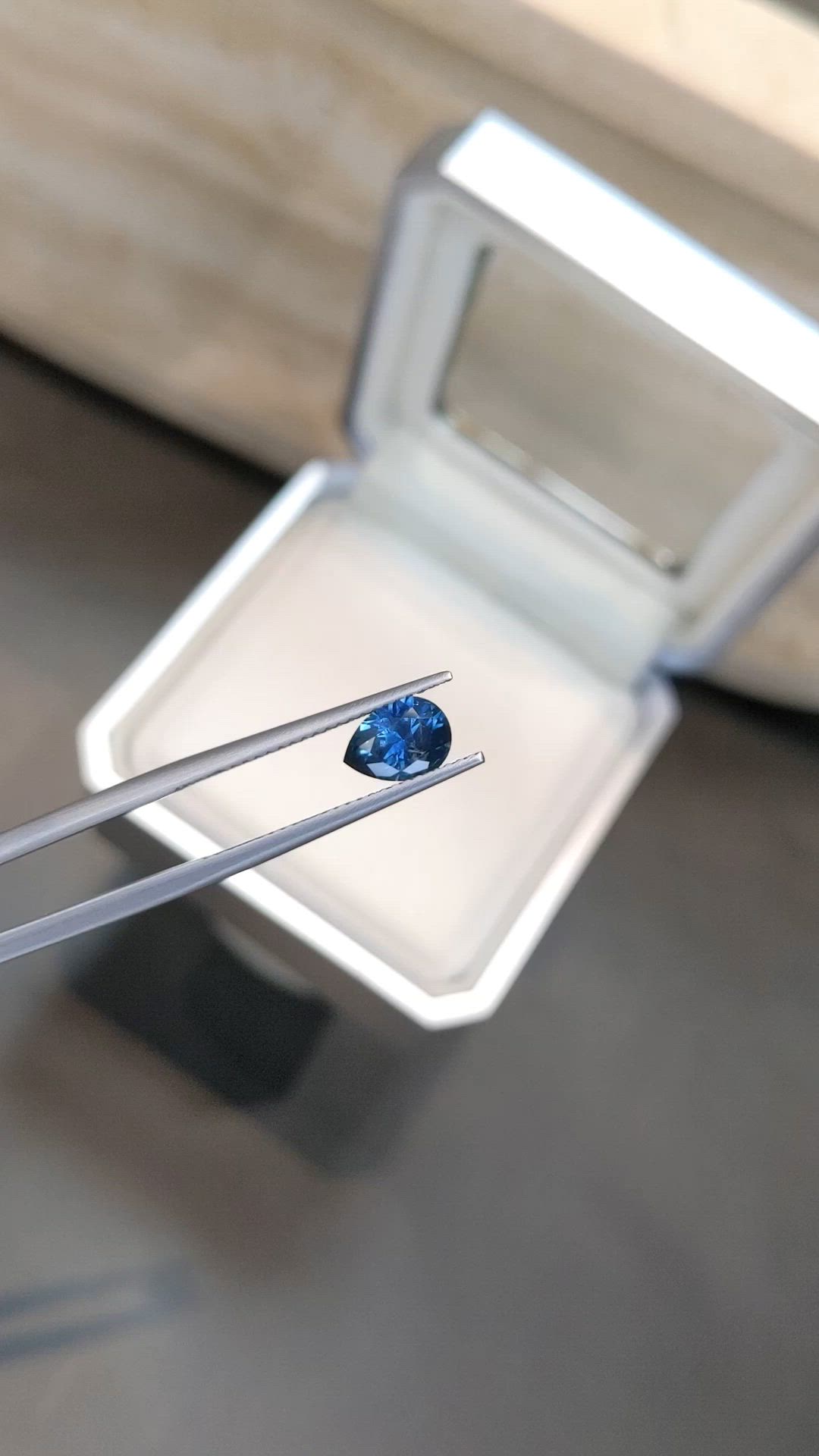 1.18 Ct. Greenish Blue Sapphire from Montana Size Video